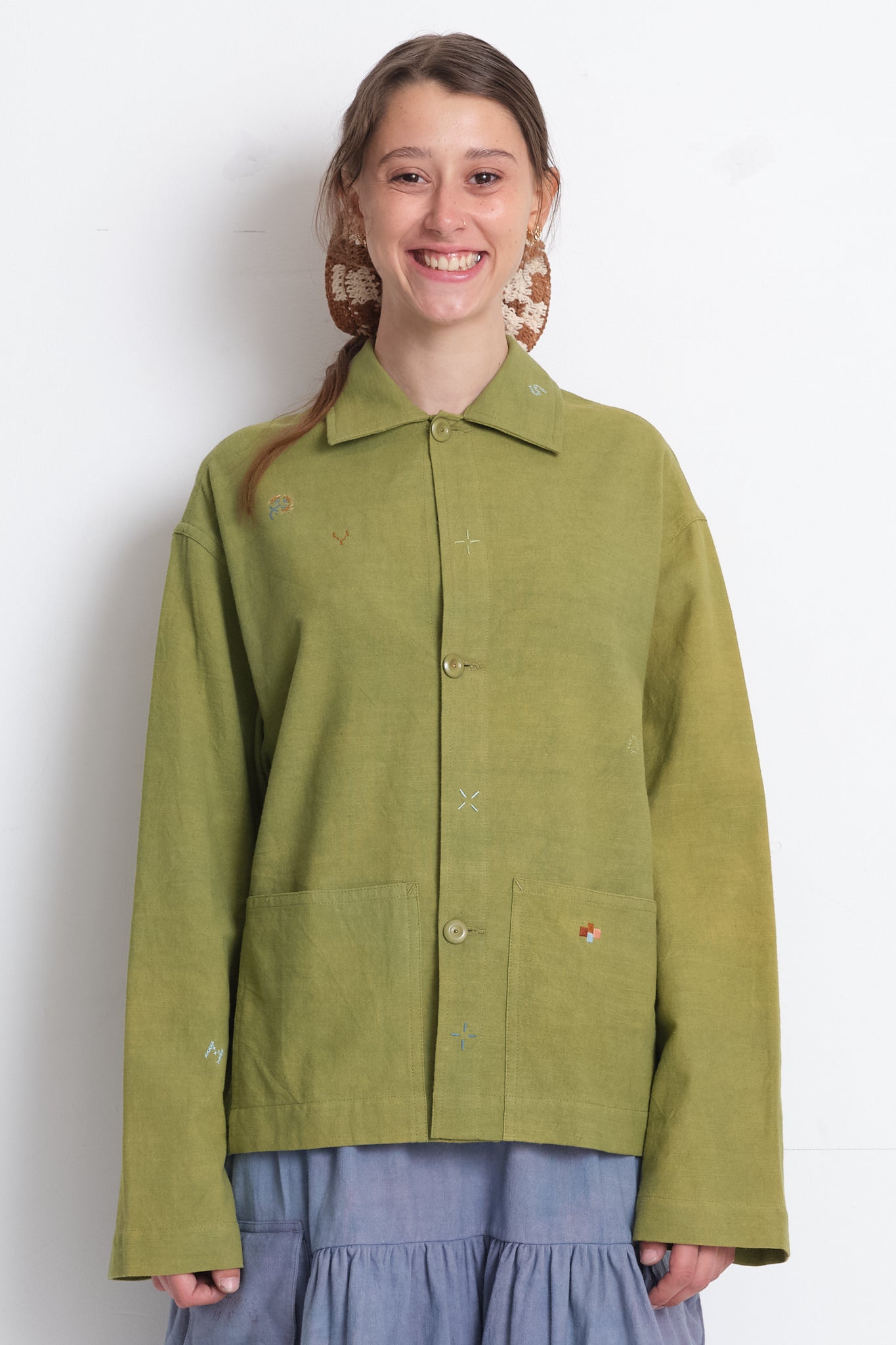 Short On Time Jacket - Green Sampler