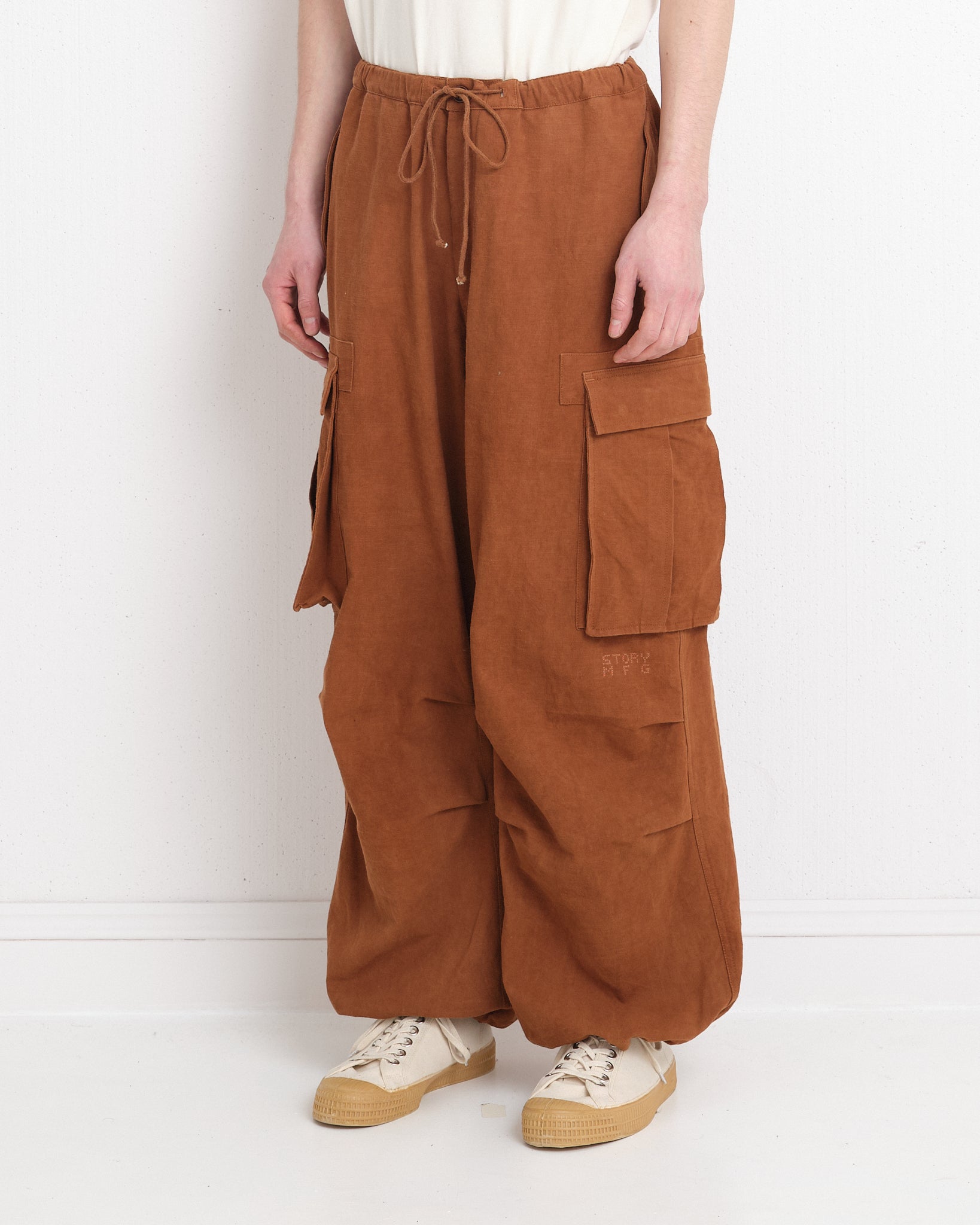 Relaxed Slub Pants