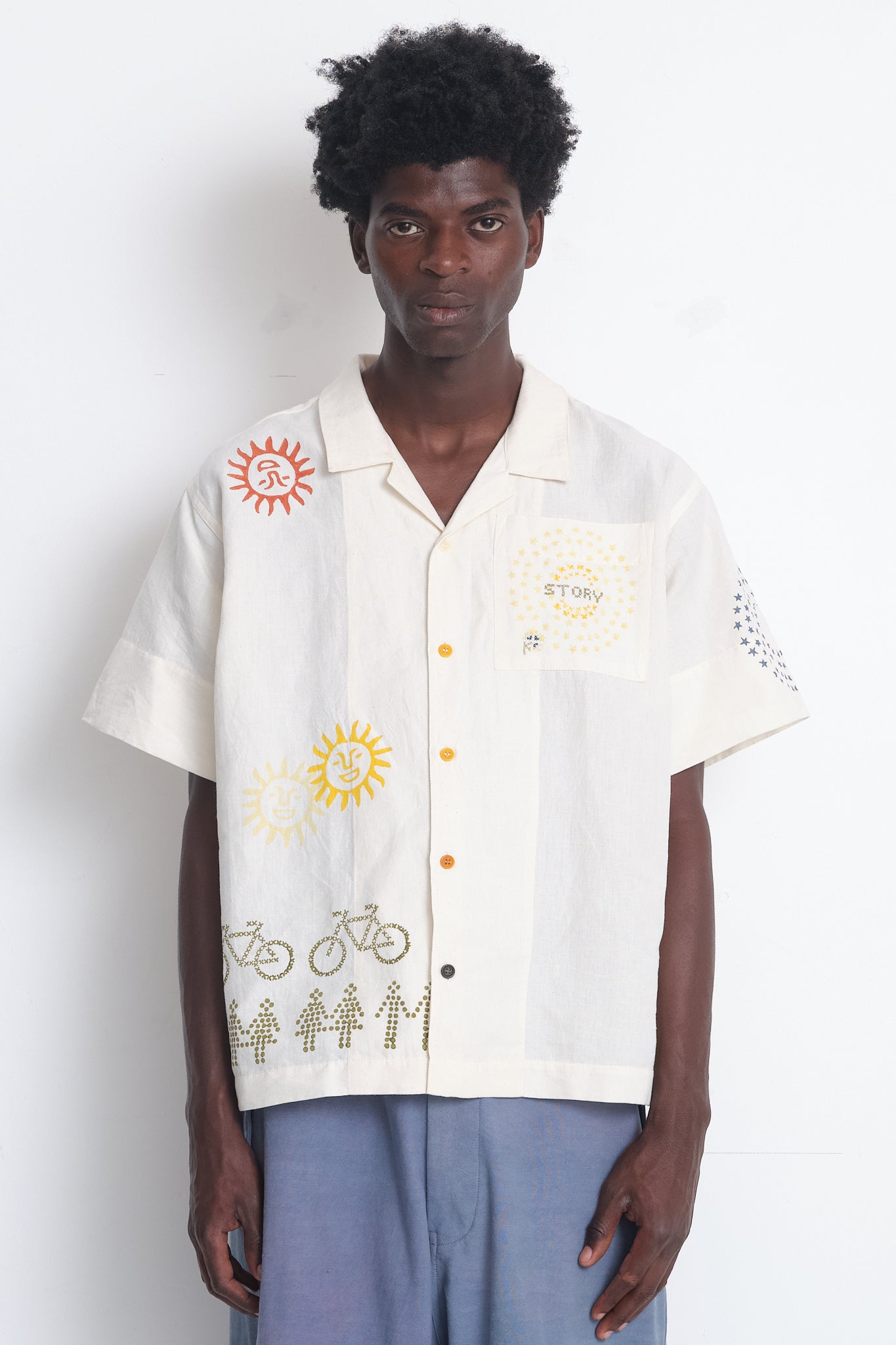 Greetings Shirt - Ecru Solar Trip – Story mfg.