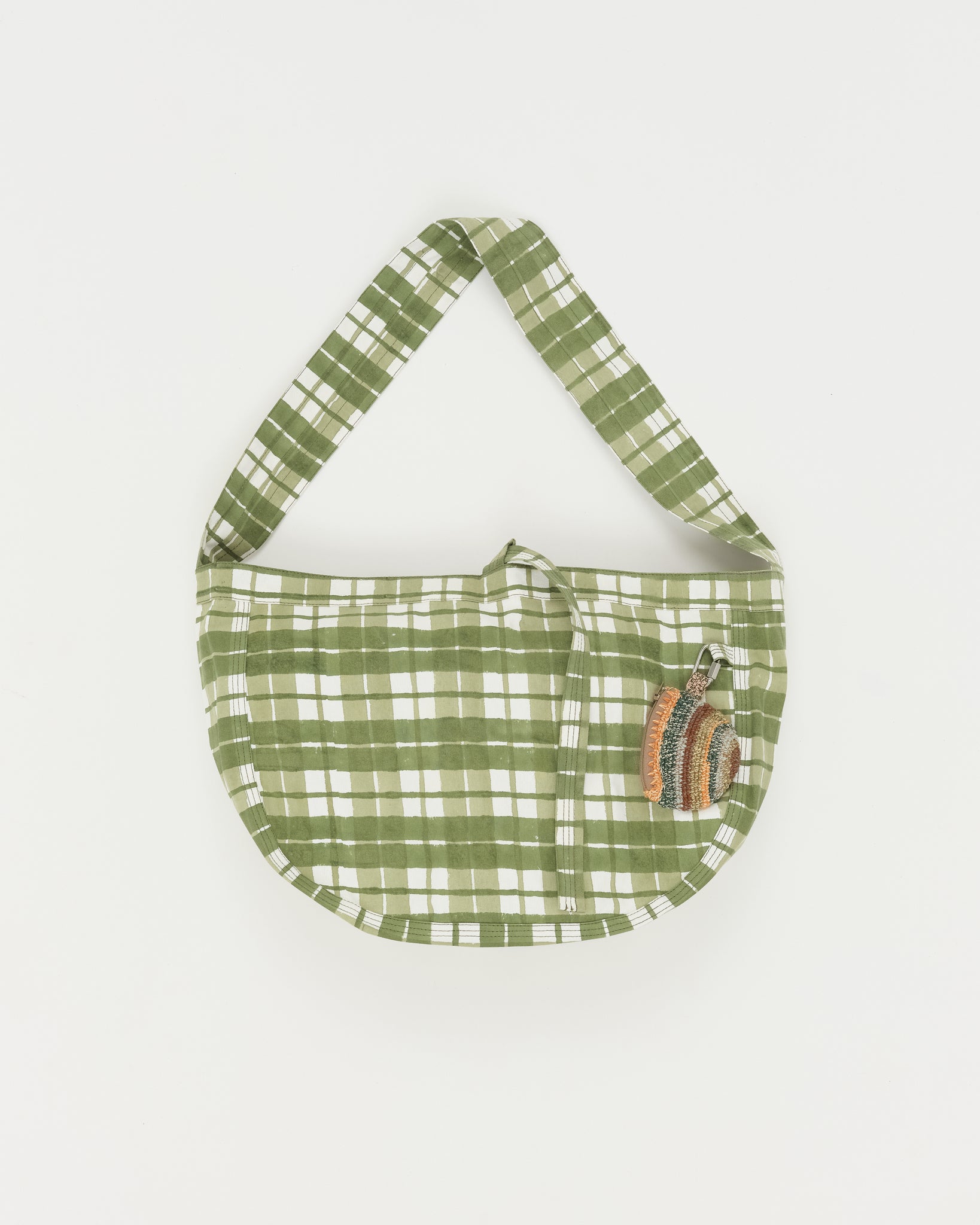 Big Shop Tote - Olive Check