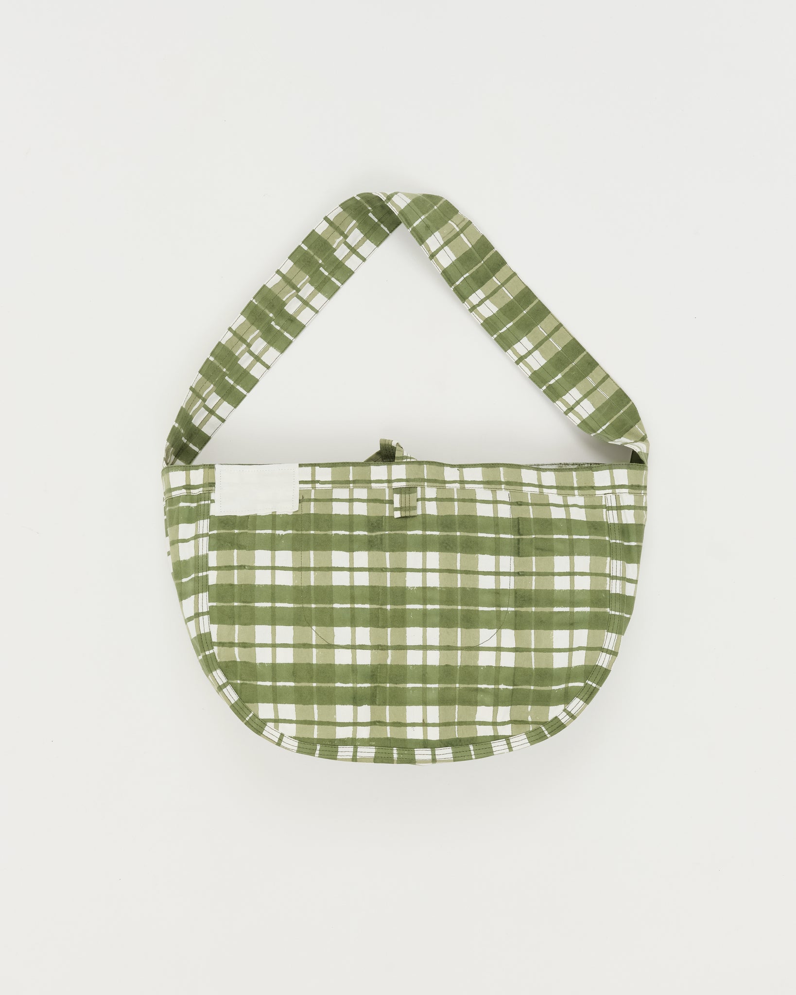 Big Shop Tote - Olive Check