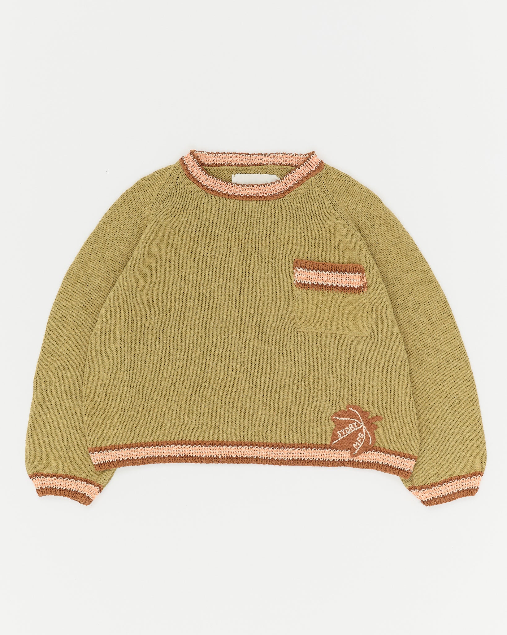 Bulb Knit Jumper - Sage Leaf