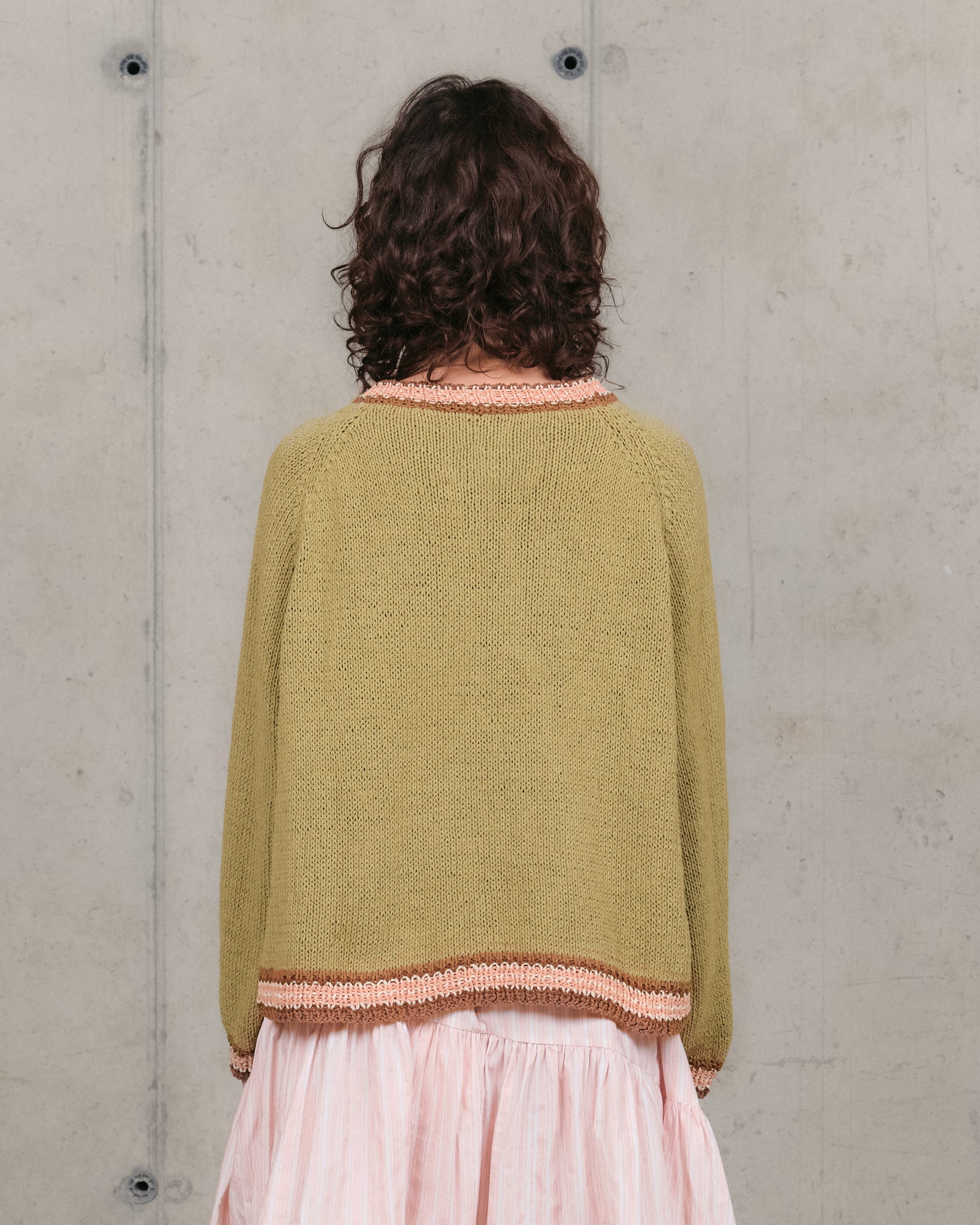 Bulb Knit Jumper - Sage Leaf