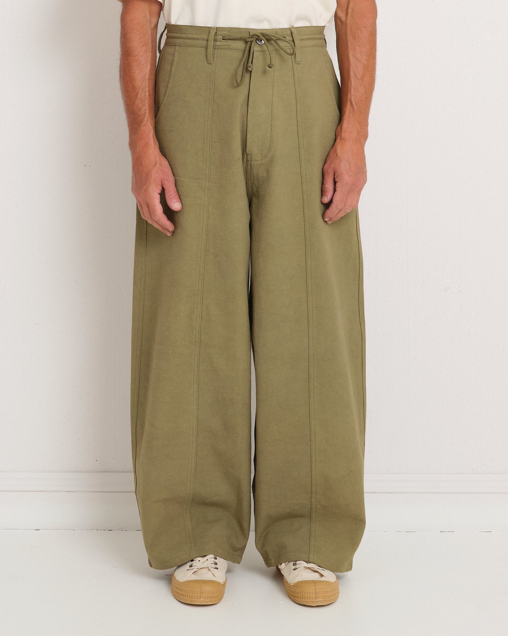 Document Pants - Olive Slub