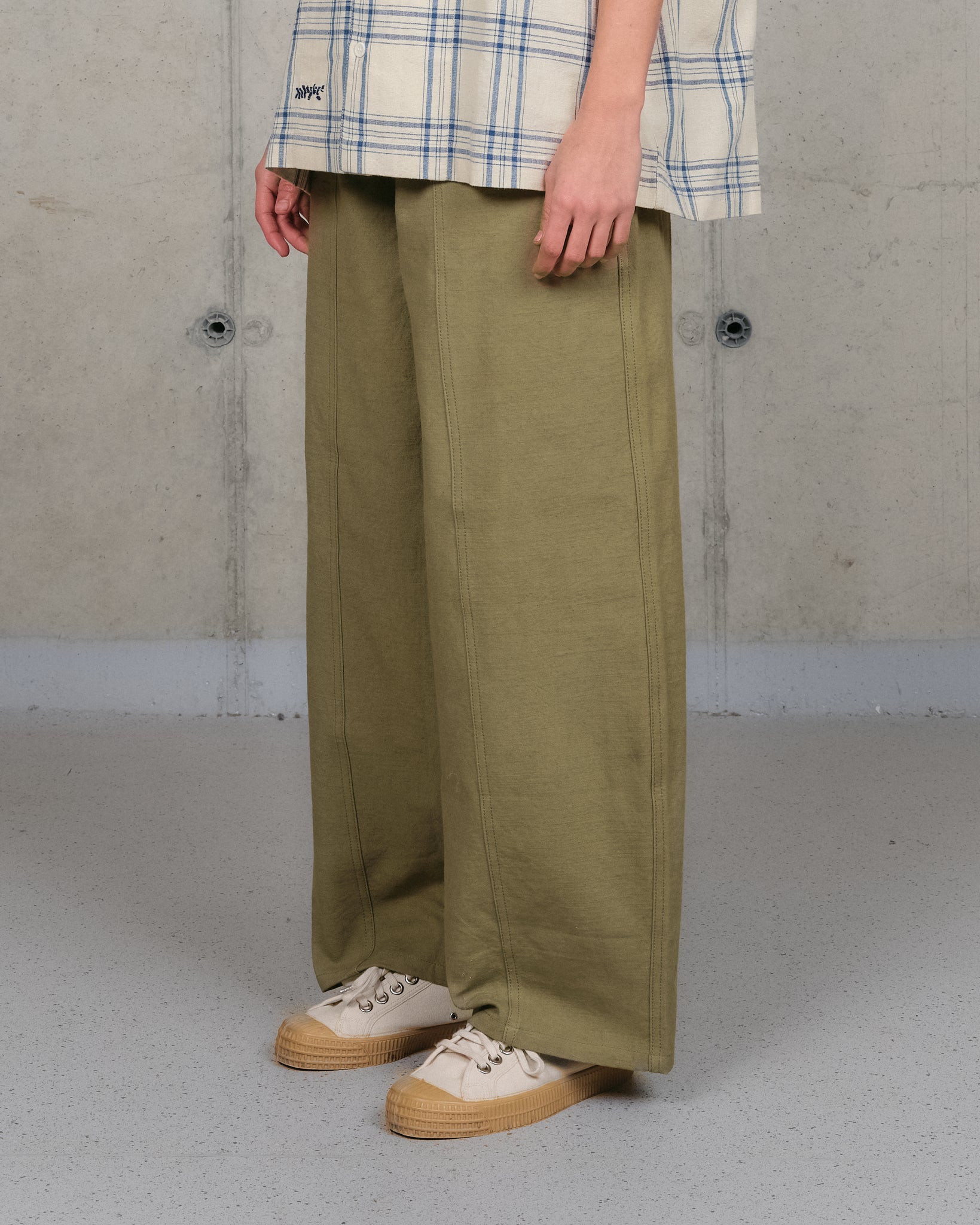 Document Pants - Olive Slub