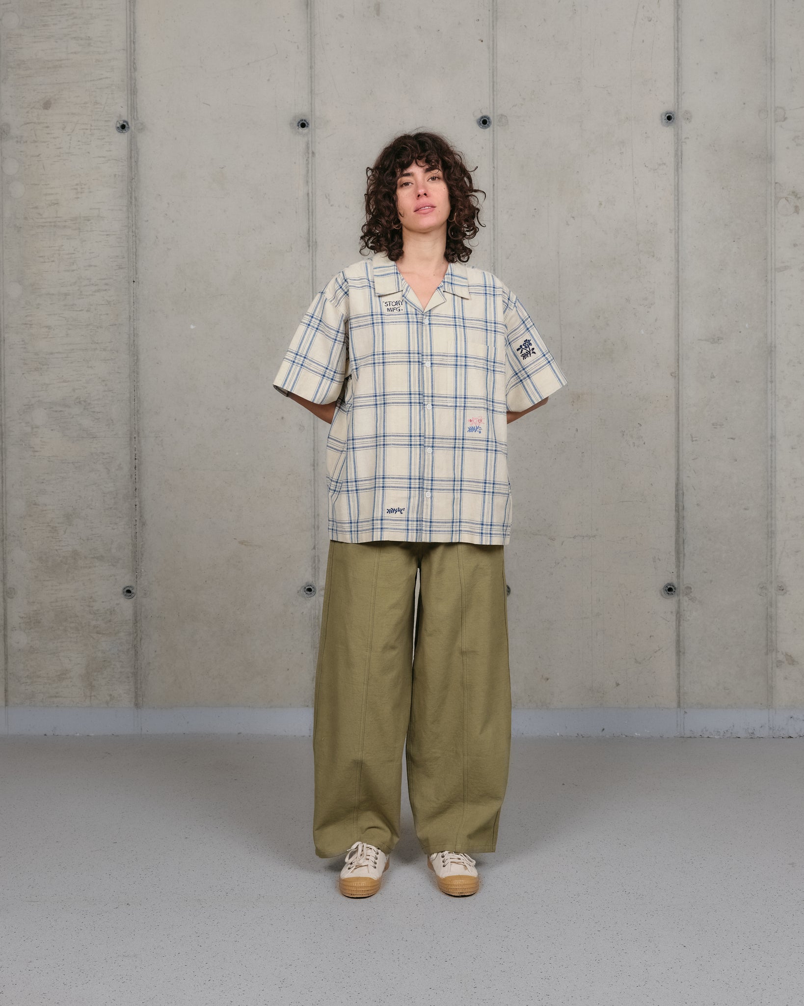 Document Pants - Olive Slub