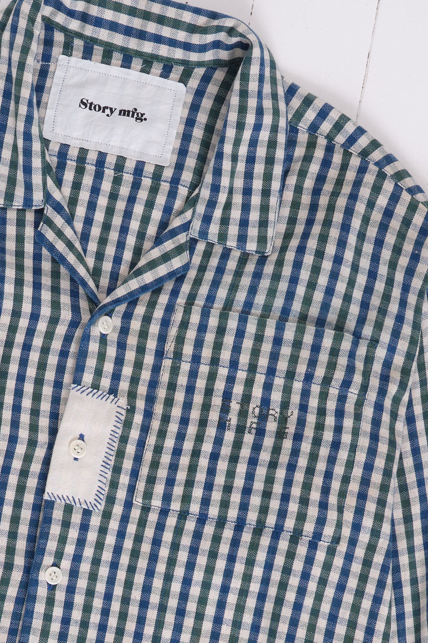 Greetings Shirt LS - Gingham Scarecrow