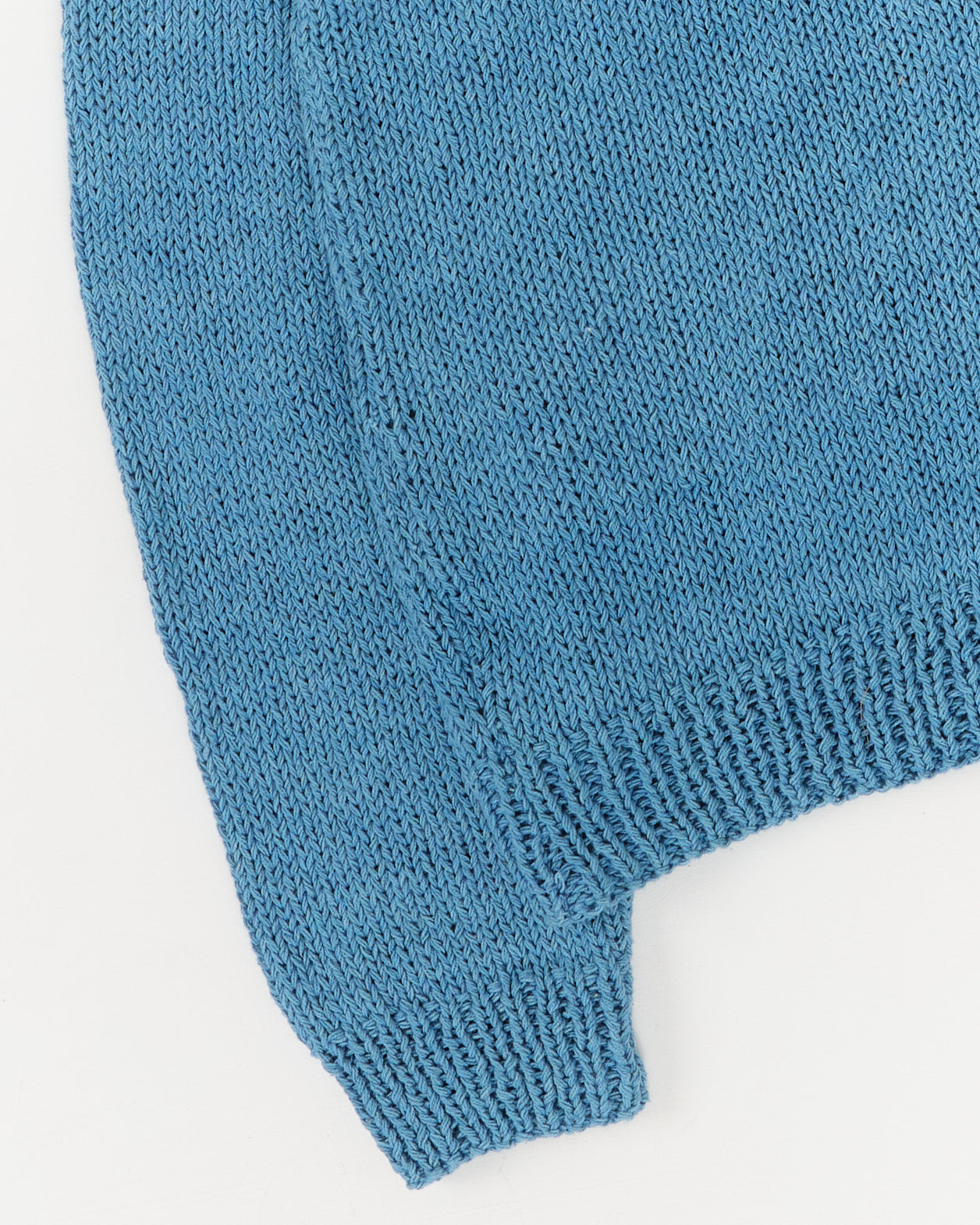 Furrow Knit Jumper - Indigo Natural Tech