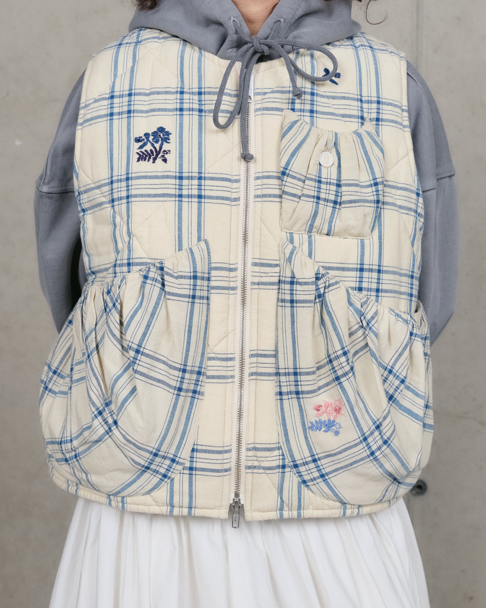 Girolle Vest - French Gingham Interrupted