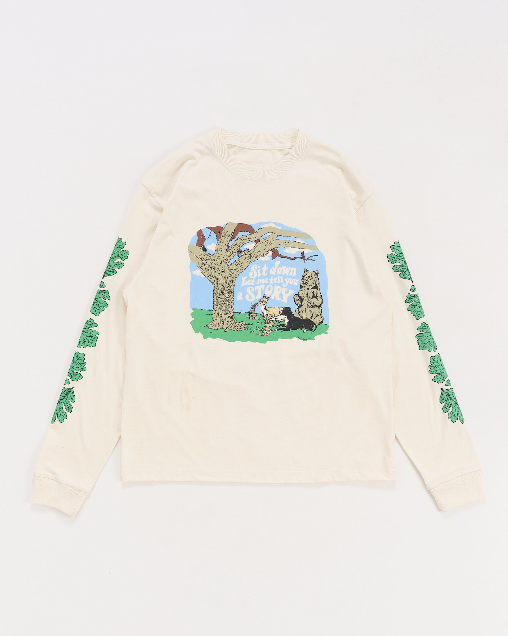 Grateful Tee LS - Ecru Tree Tales