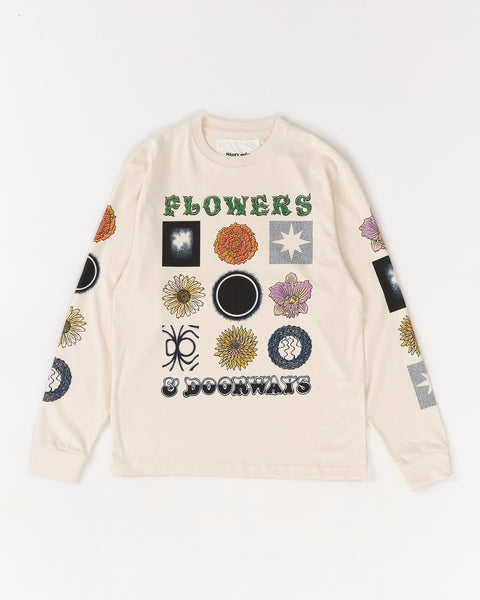 Grateful Tee LS - Flowers & Doorways