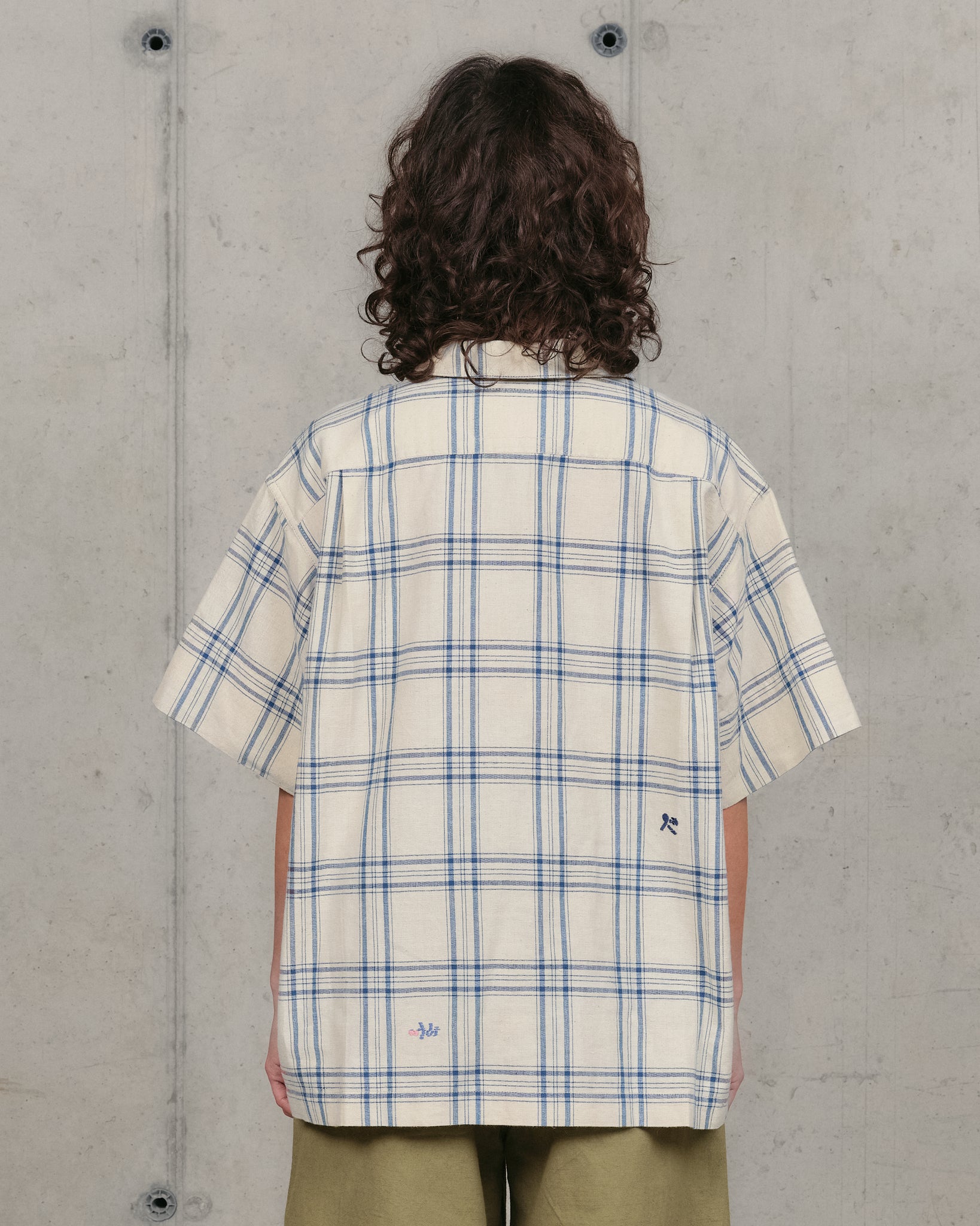 Greetings Shirt SS - French Gingham Interrupted