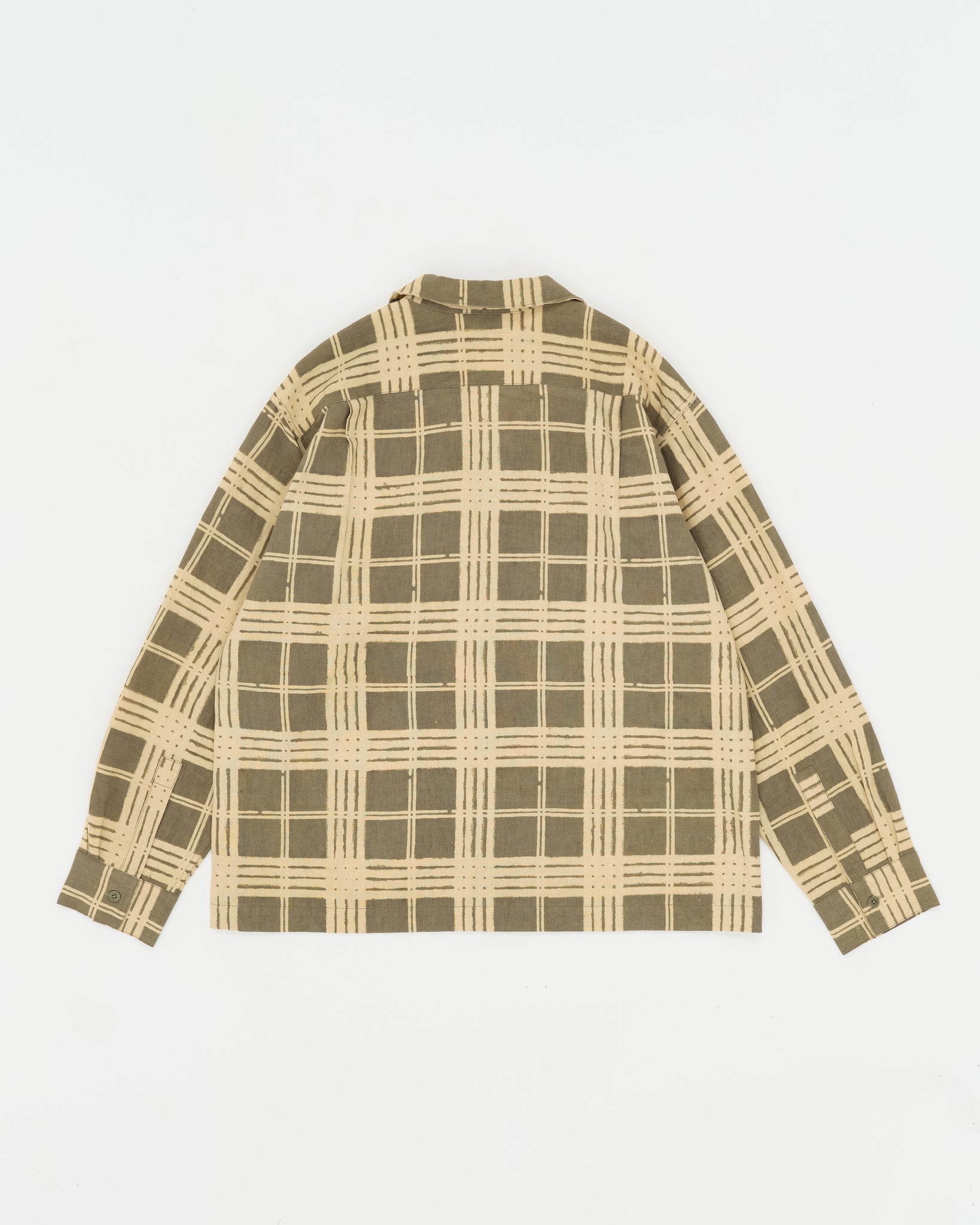 Greetings Shirt LS - Olive Resist Check