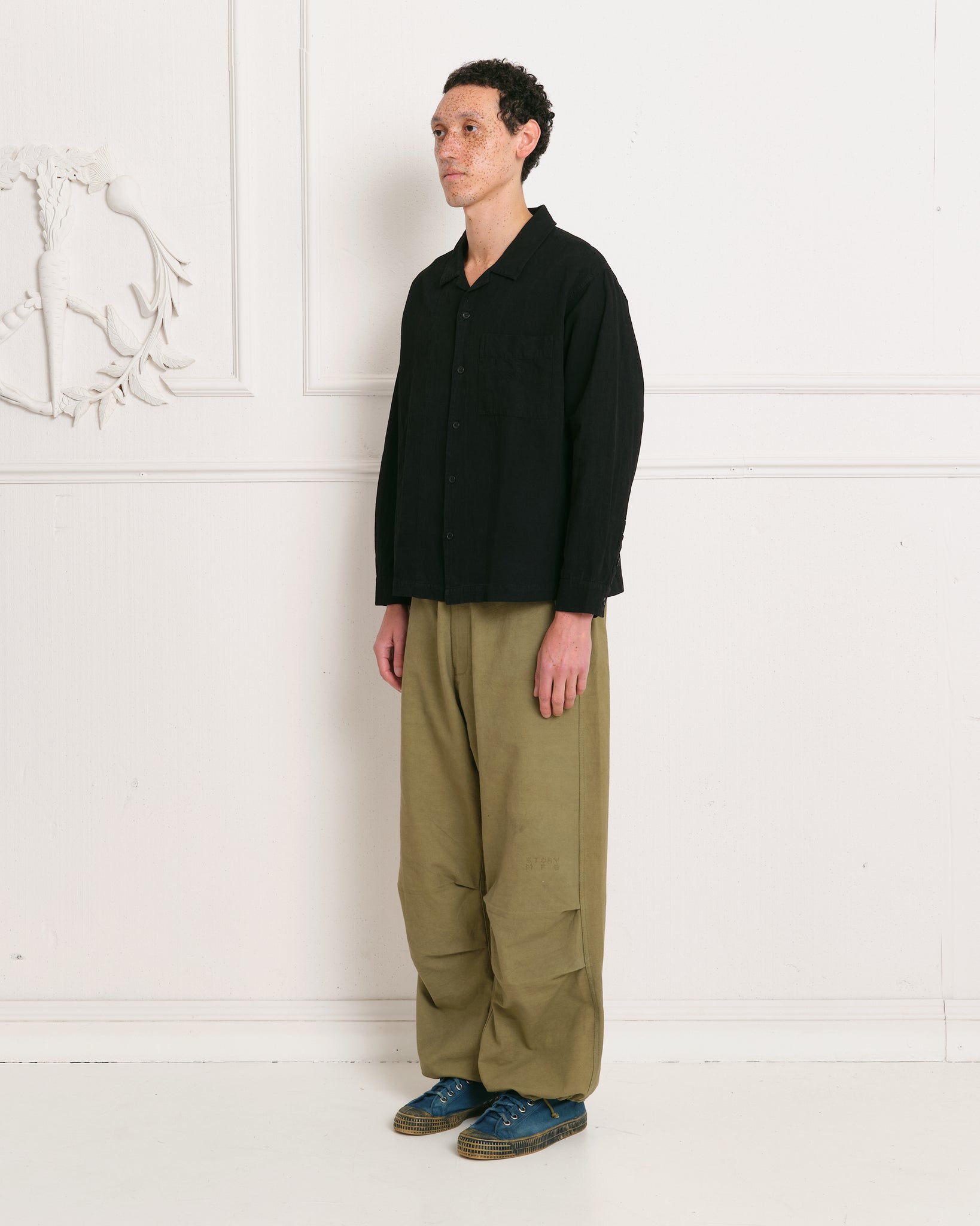 Paco Pants - Olive Slub