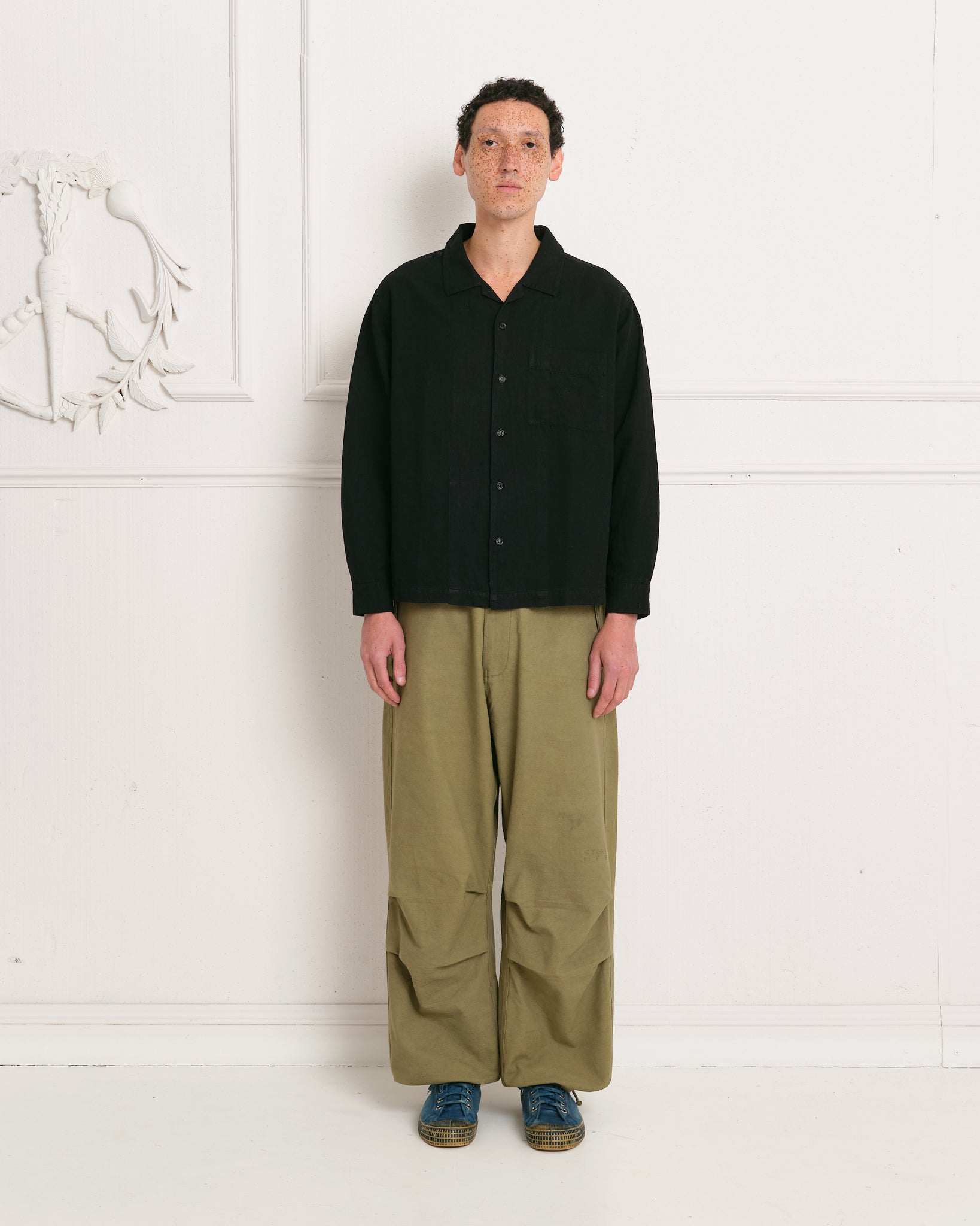 Paco Pants - Olive Slub