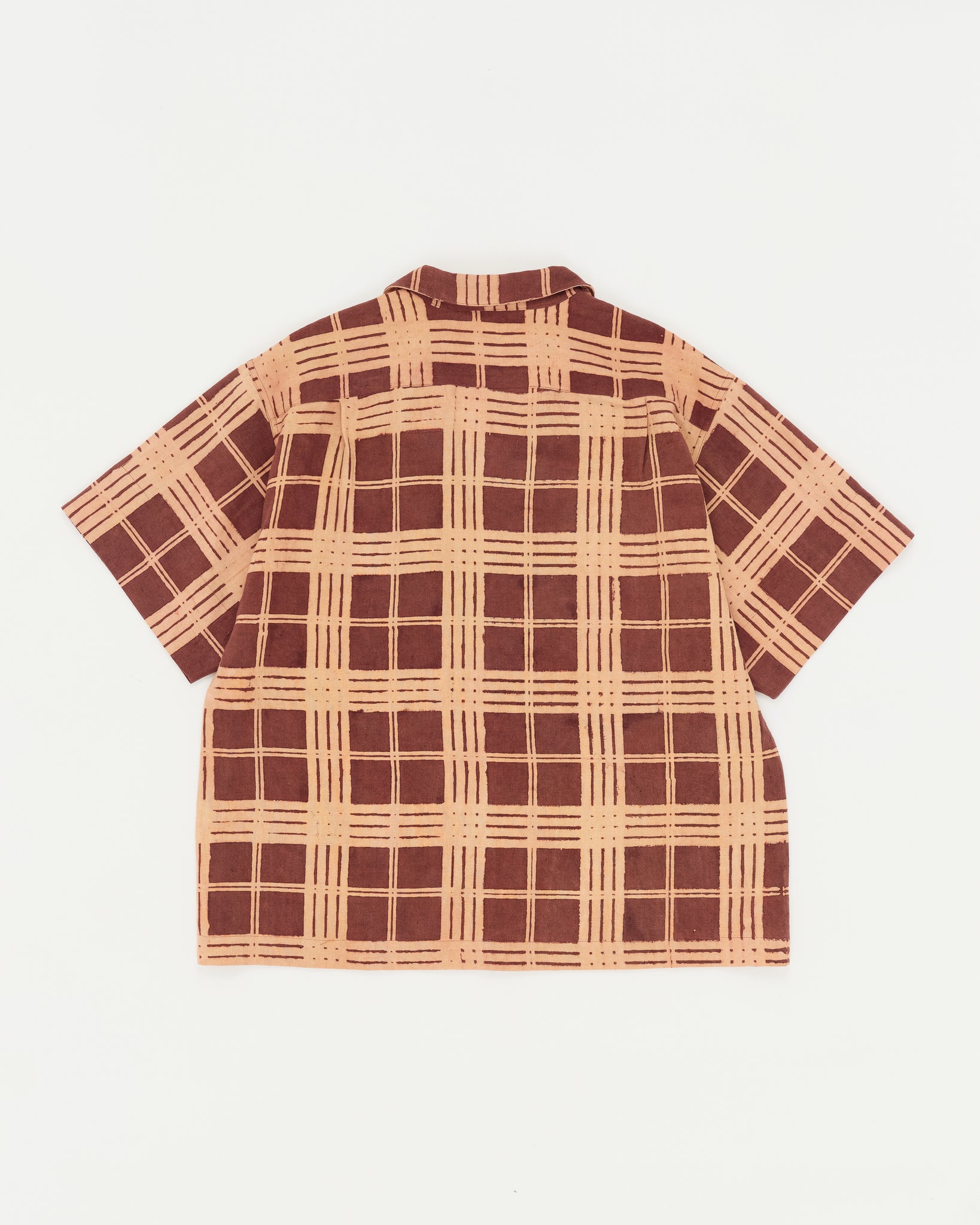 Greetings Shirt SS - Brown Resist Check