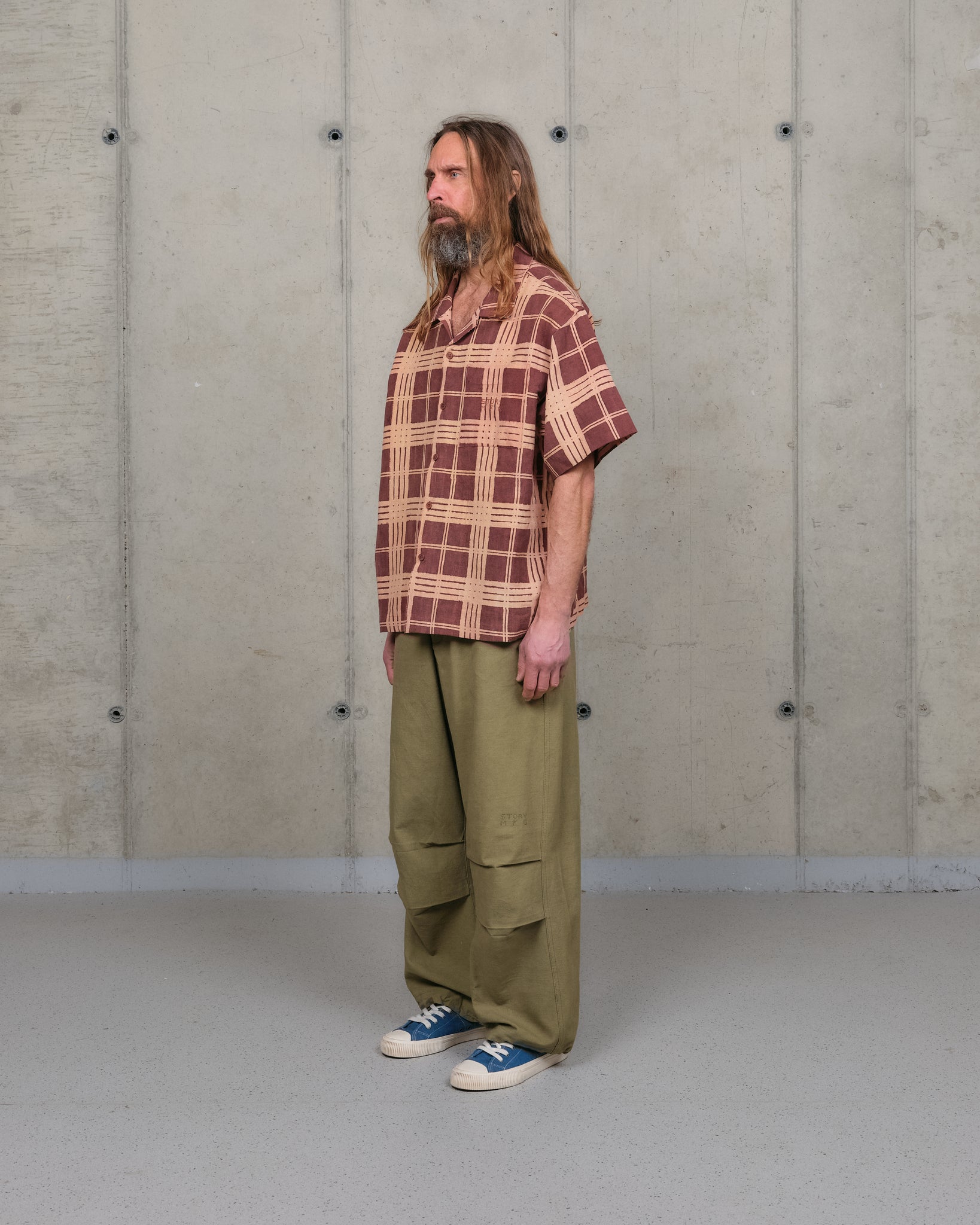 Greetings Shirt SS - Brown Resist Check