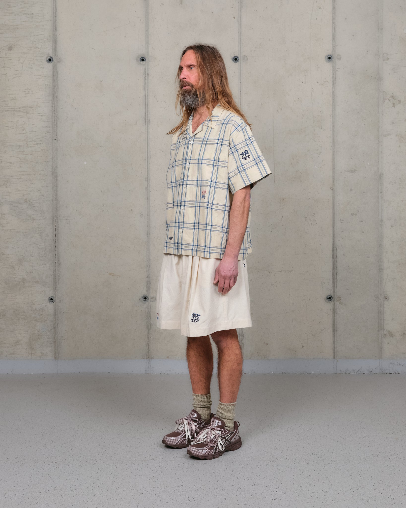 Greetings Shirt SS - French Gingham Interrupted