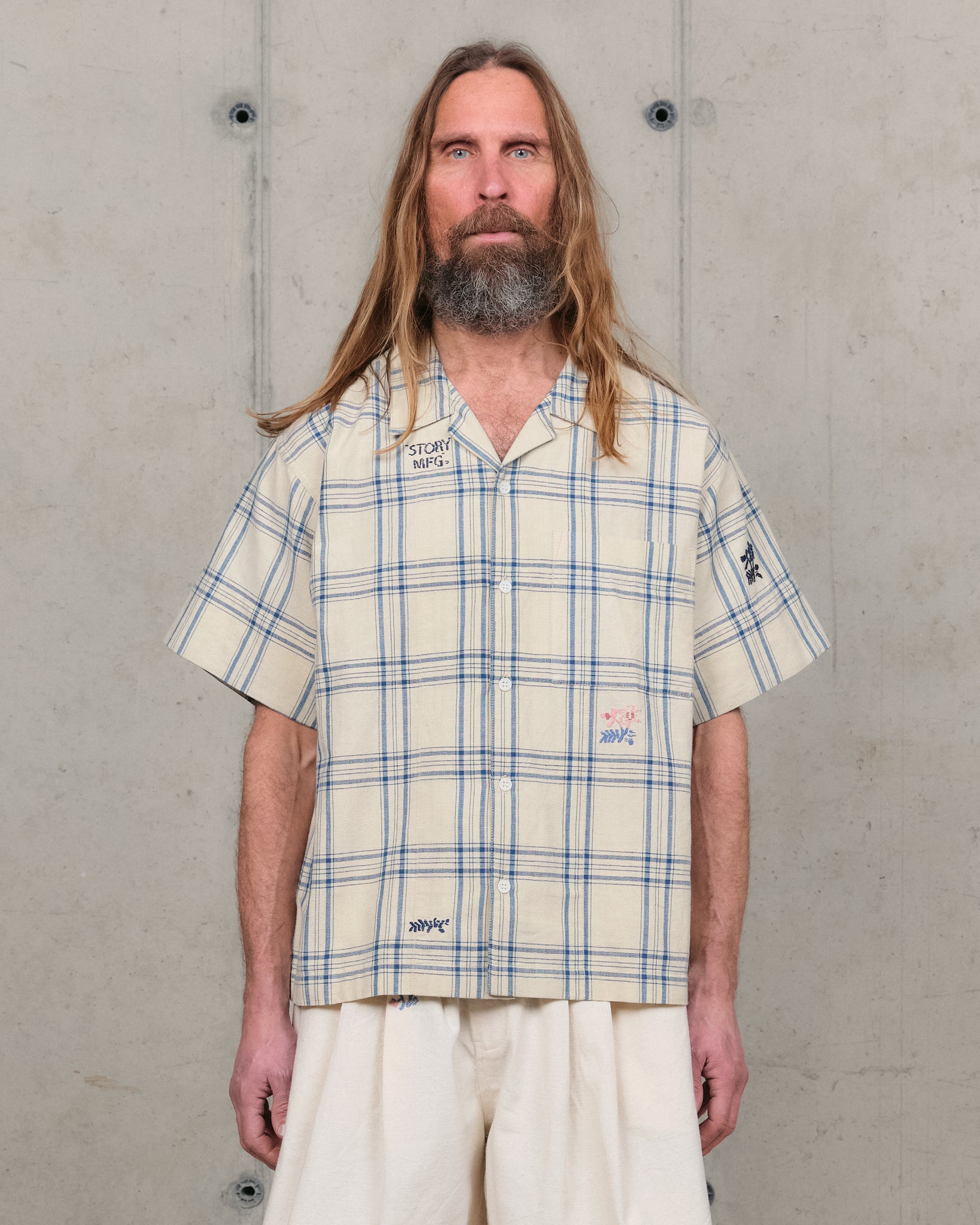 Greetings Shirt SS - French Gingham Interrupted