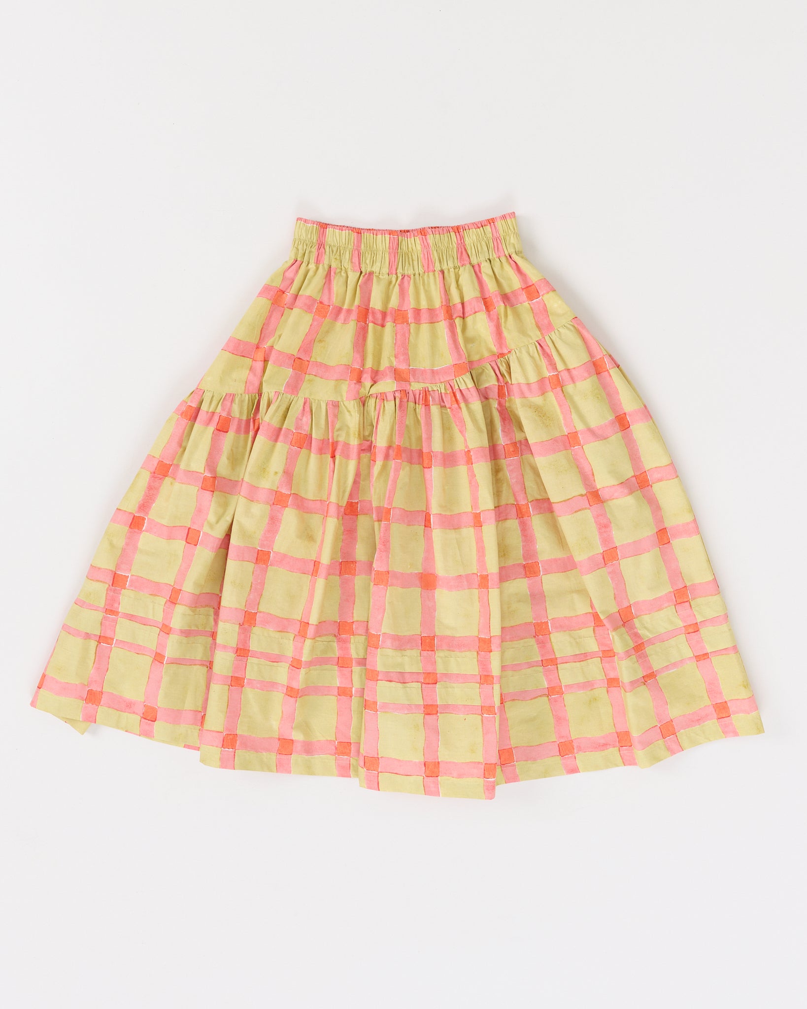 Juniper Skirt - Lime Gingham