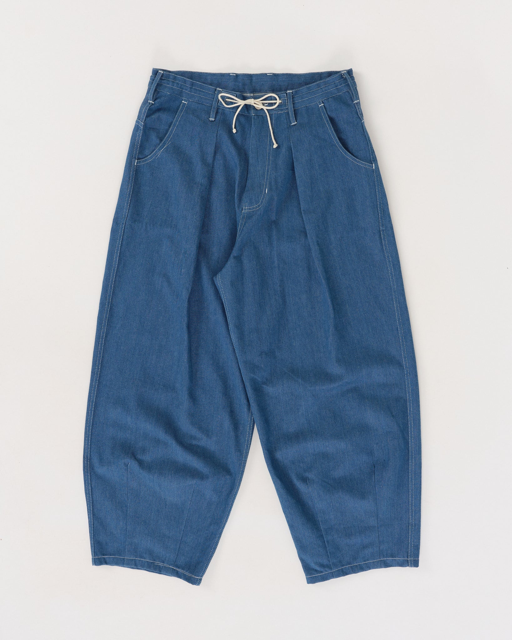 Lush Pants - Indigo Denim Wonky-Wear