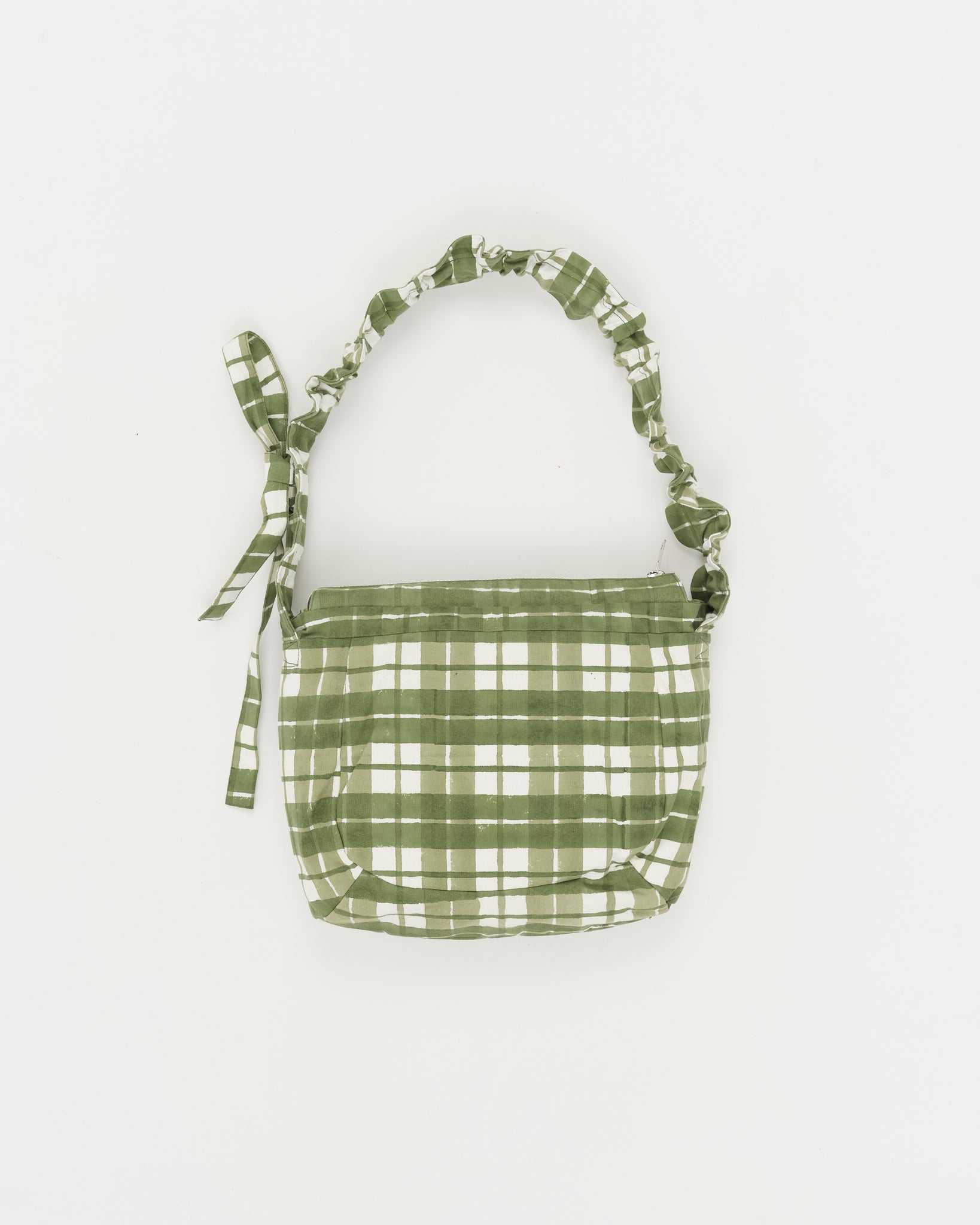 Medium Drawstring Port-All - Olive Check