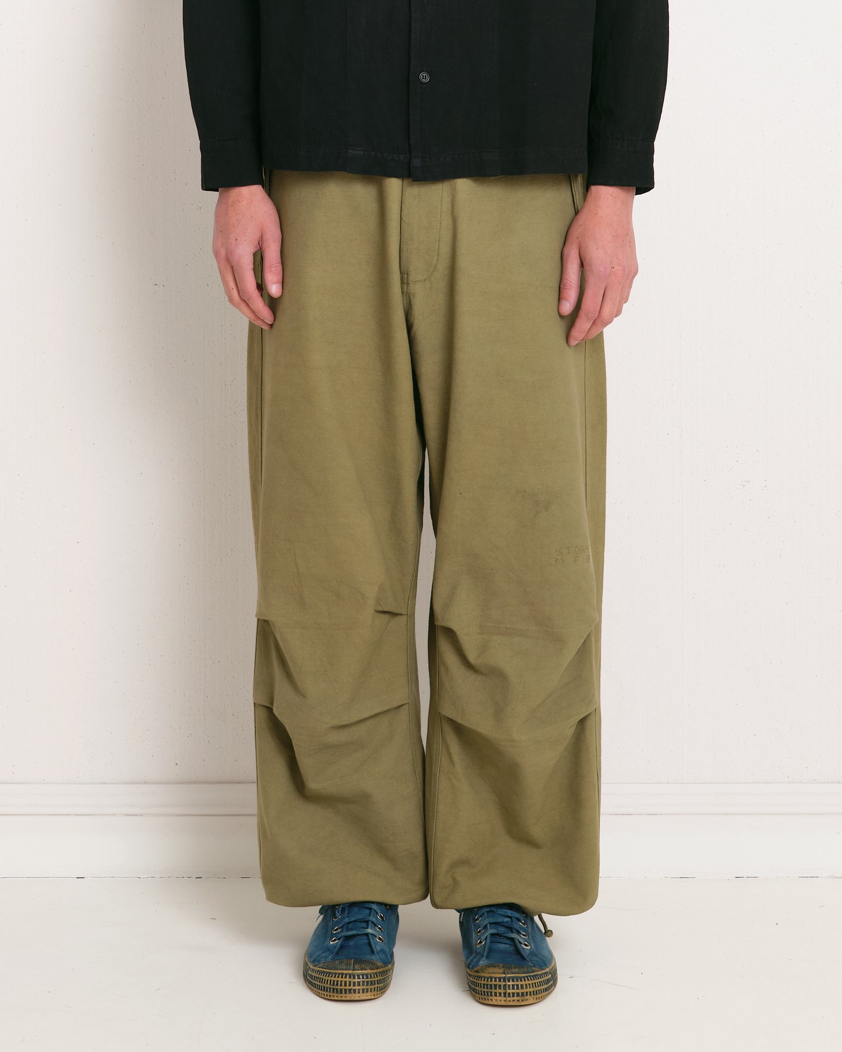 Paco Pants - Olive Slub