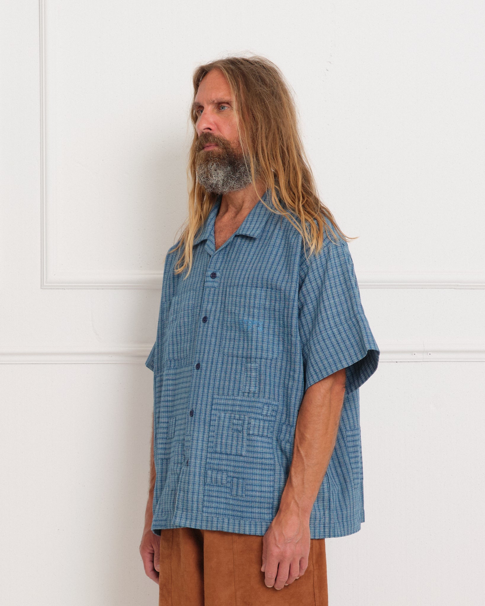 PA Shirt - Indigo Check Scarecrow