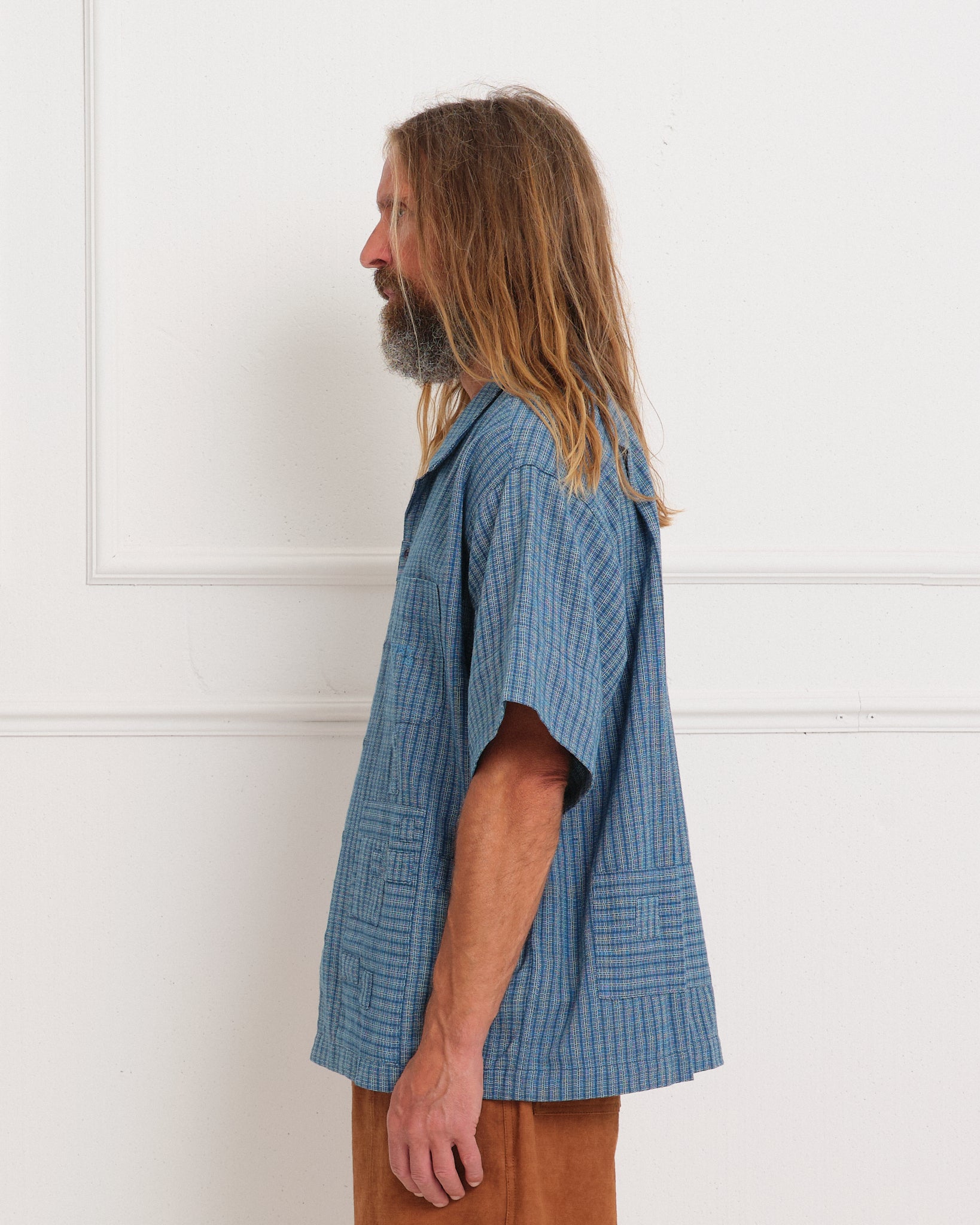 PA Shirt - Indigo Check Scarecrow