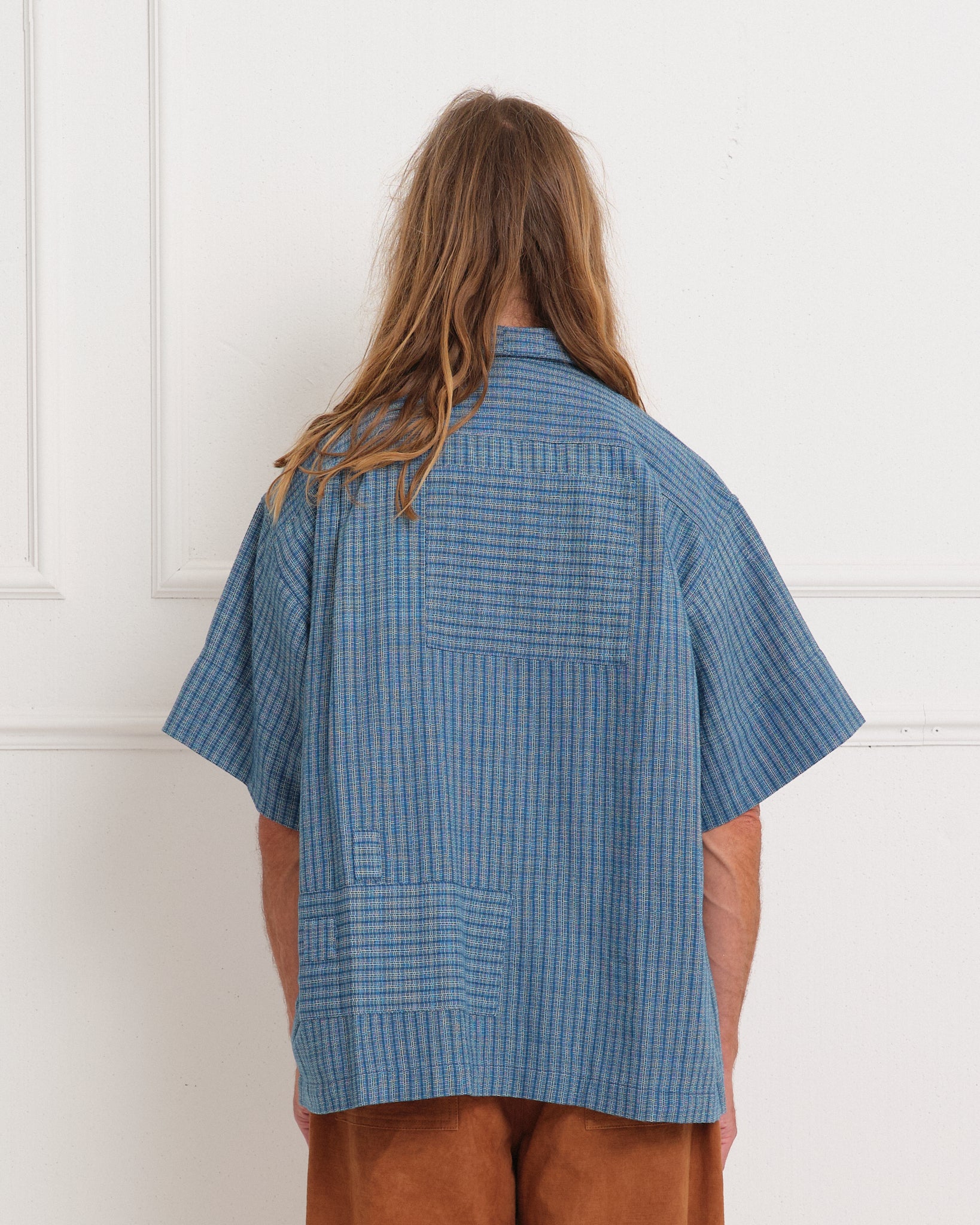 PA Shirt - Indigo Check Scarecrow