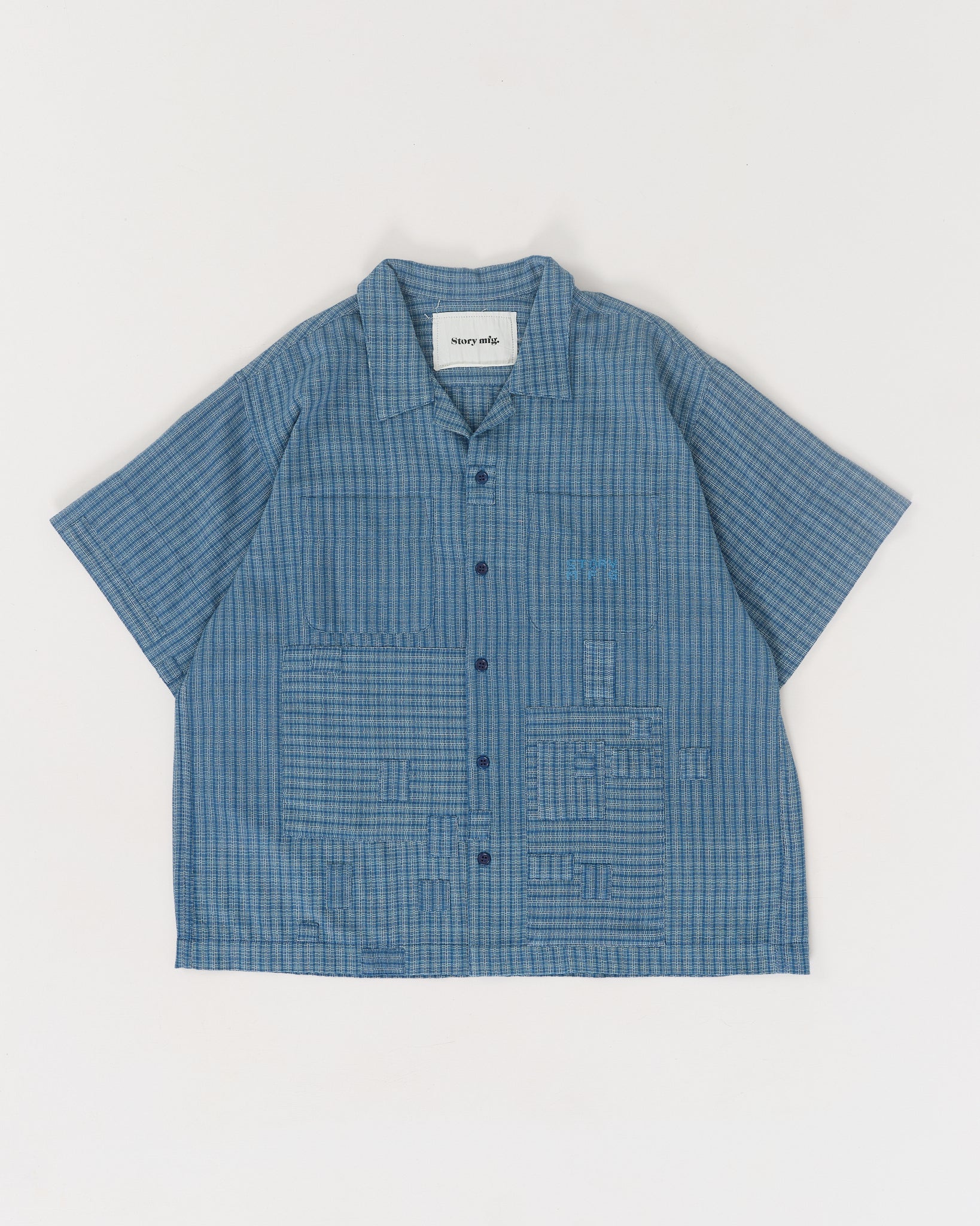 PA Shirt - Indigo Check Scarecrow