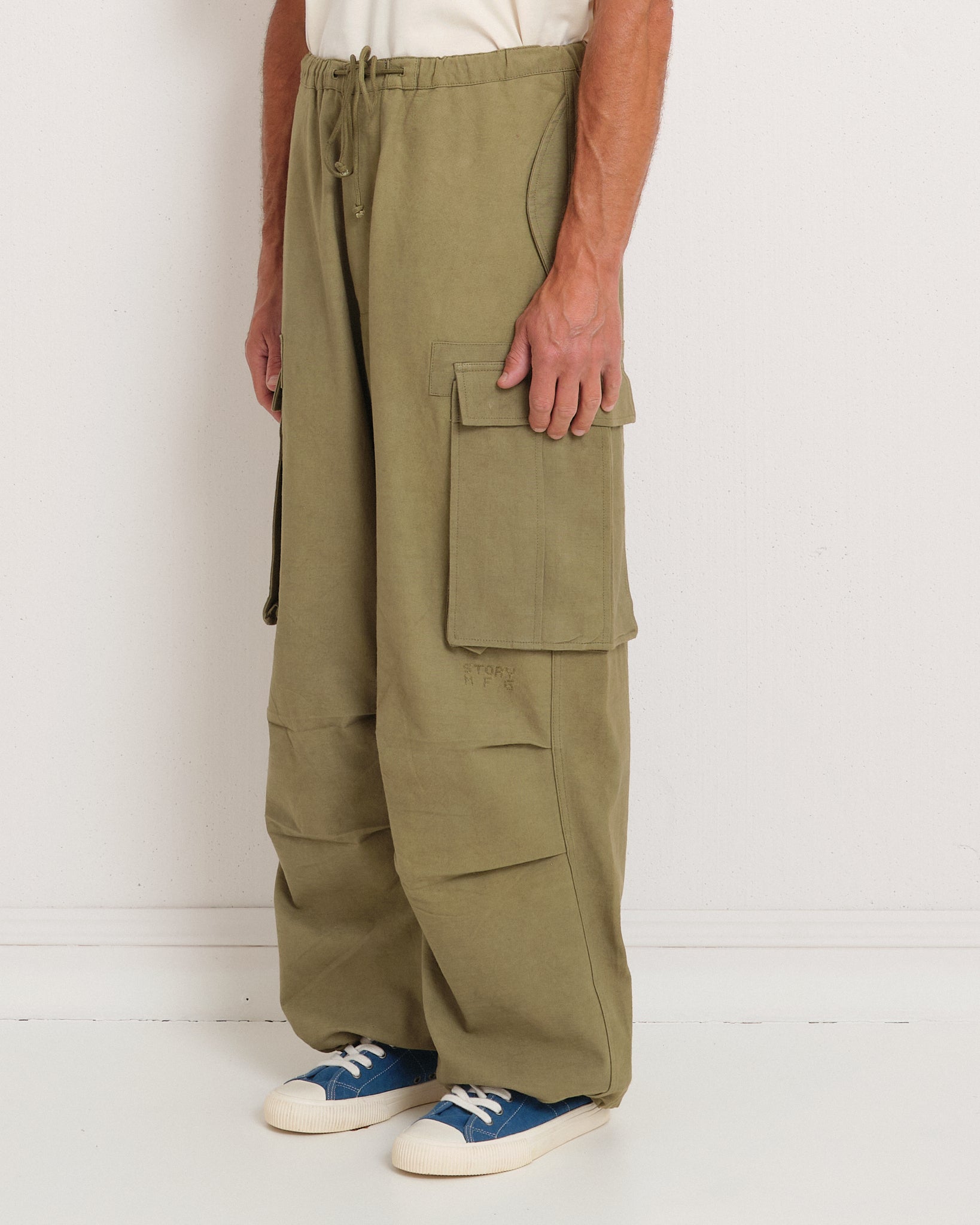 Peace Pants - Olive Slub