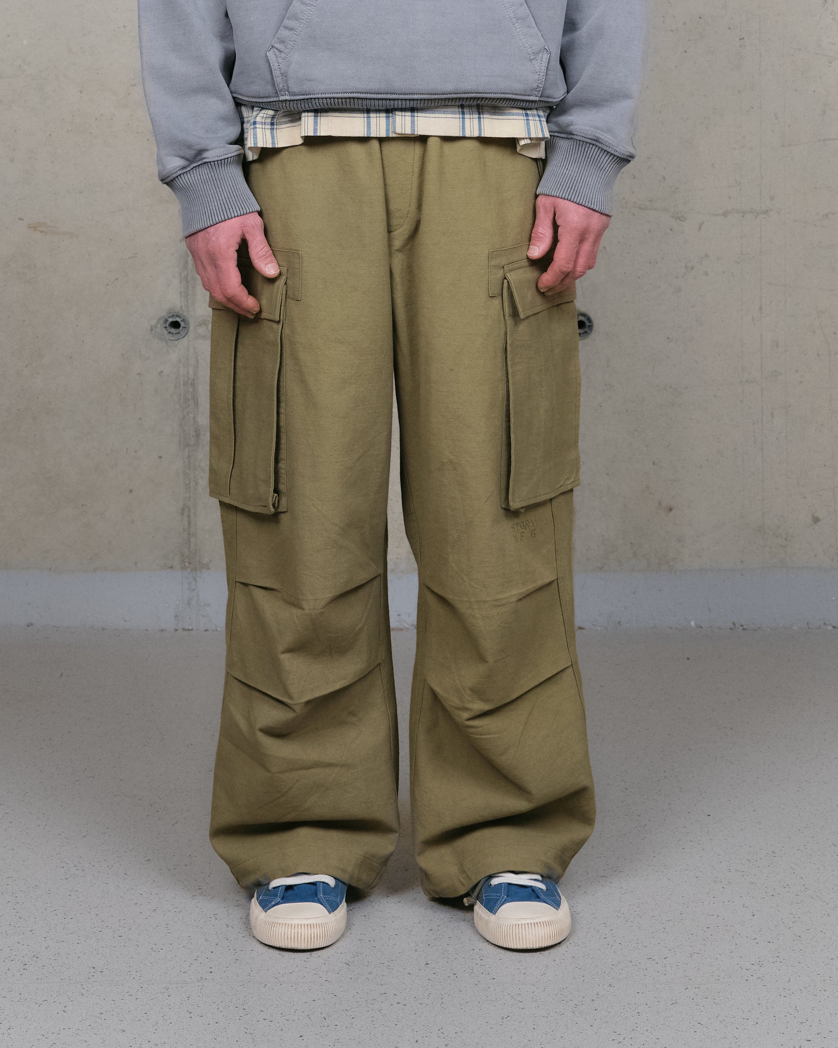 Peace Pants - Olive Slub