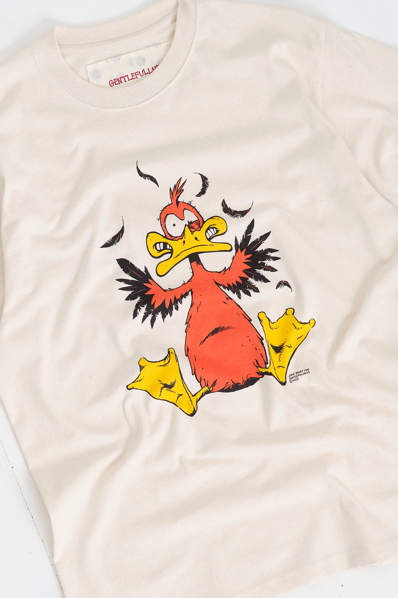 Recycled Cotton SS Tee - Oatmeal Duckman