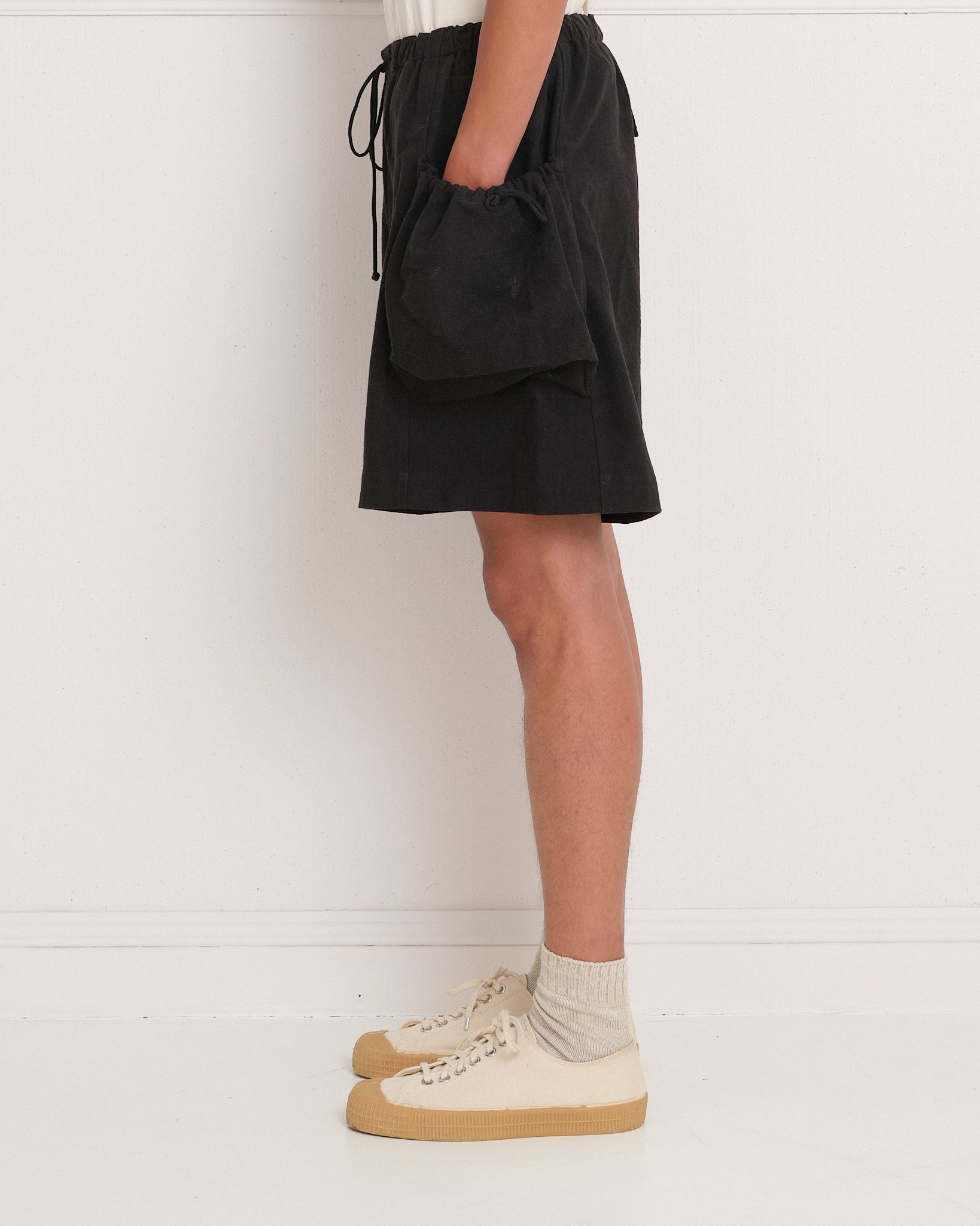 Salt Shorts - Black Slub