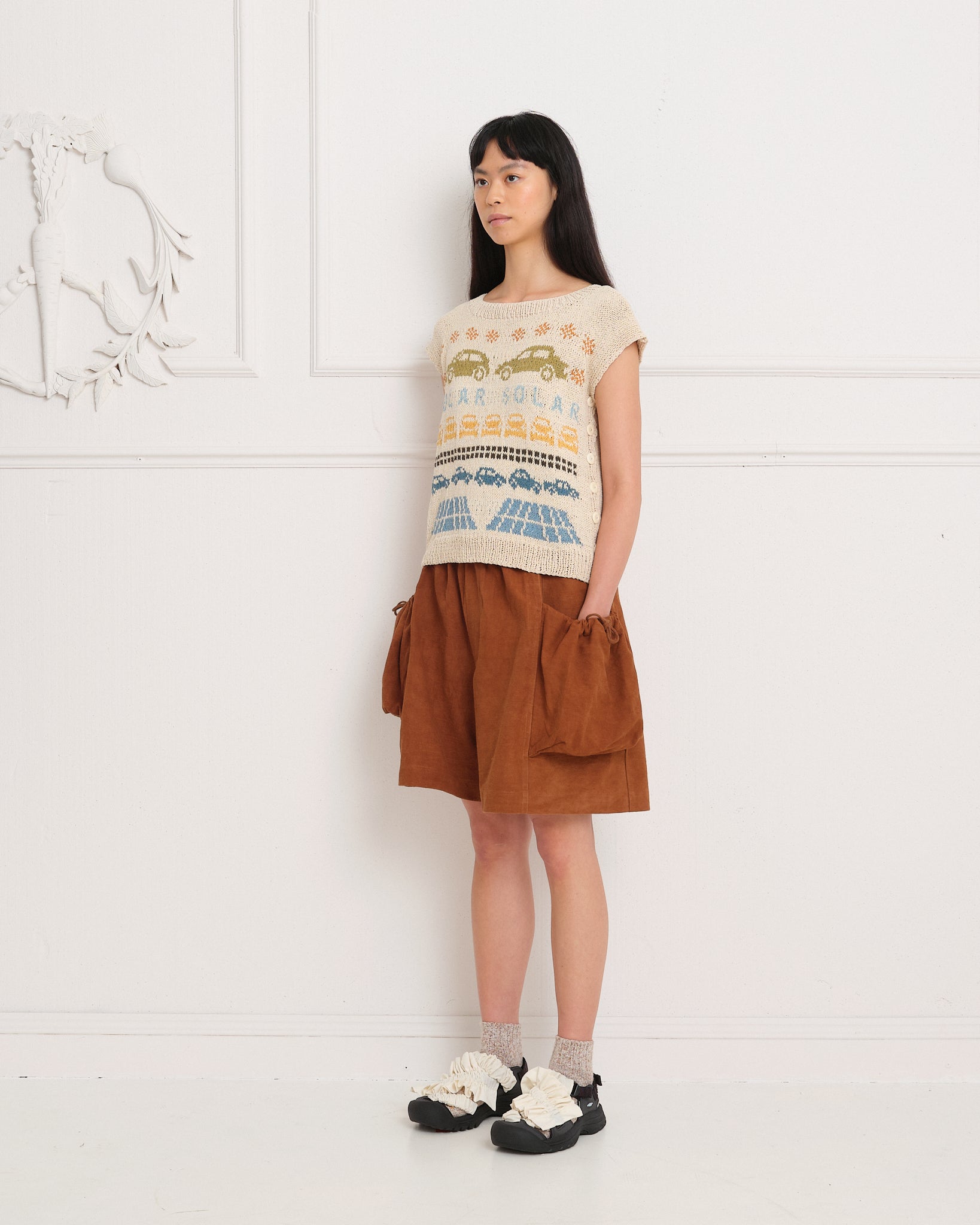 Salt Shorts - Bark Brown Slub