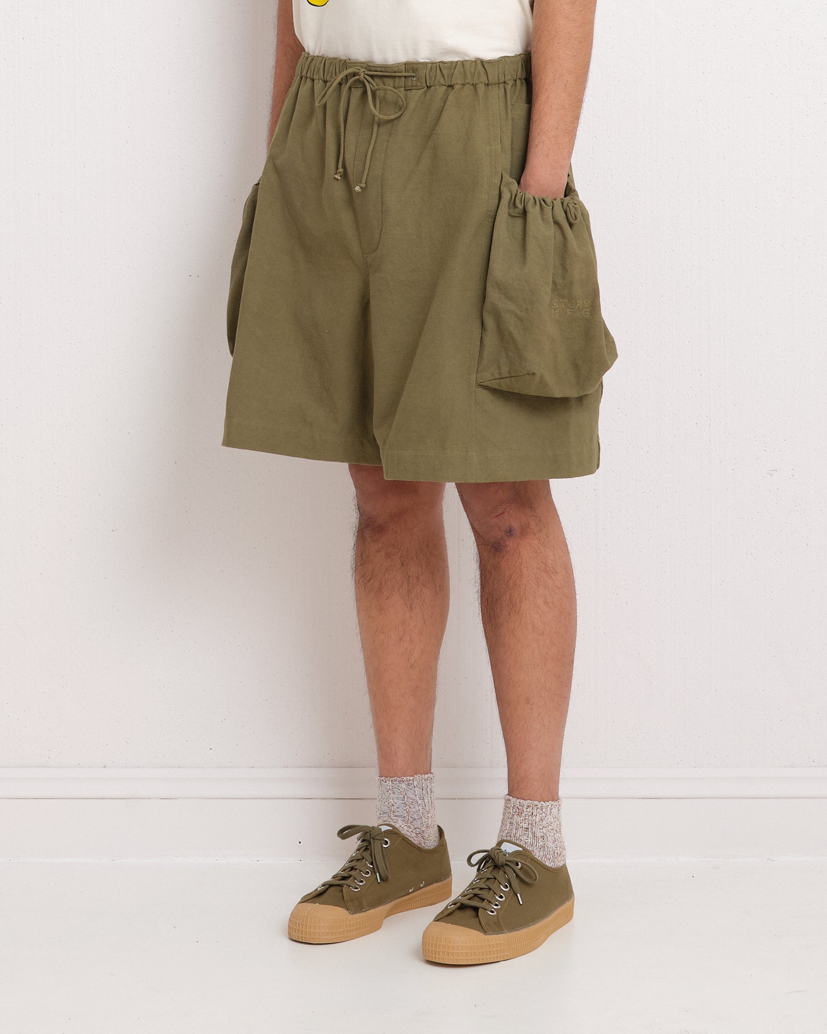 Salt Shorts - Olive Slub