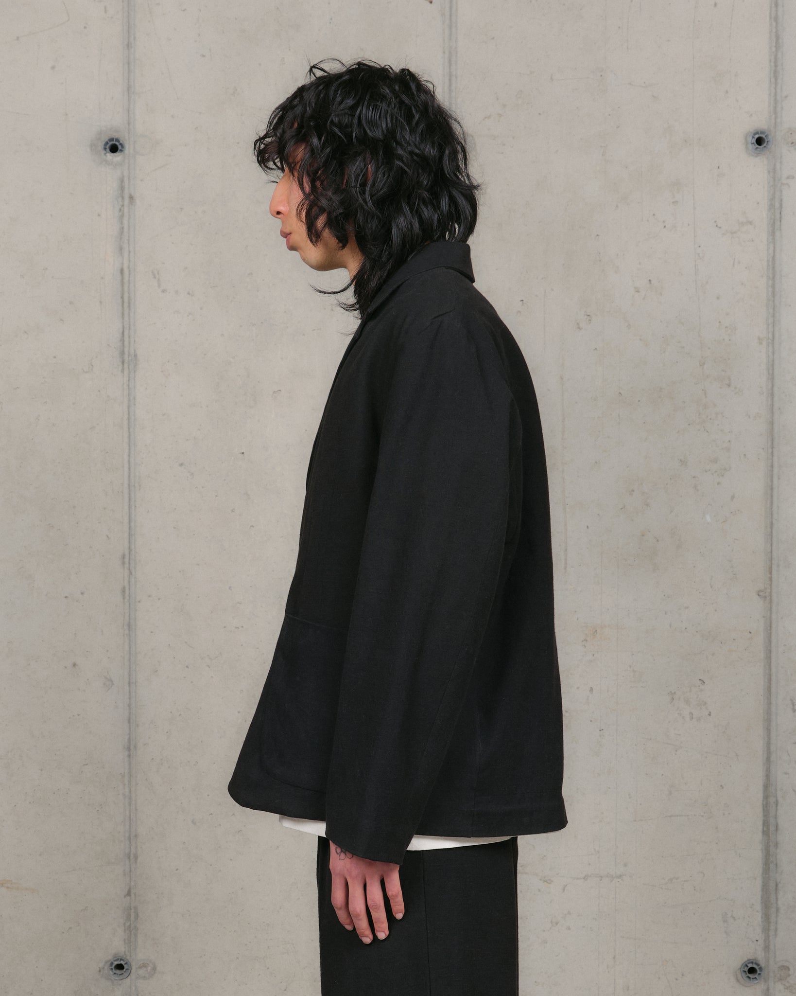 Shale Jacket - Black Slub