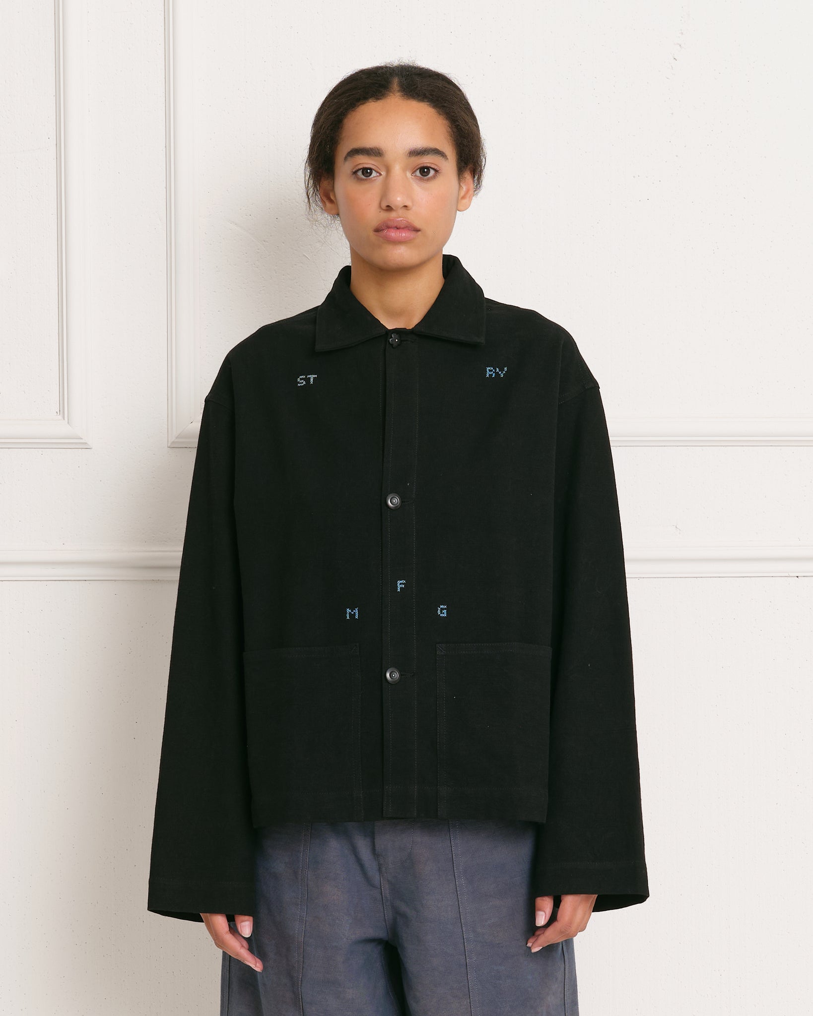 Short on Time Jacket - Black Sampler