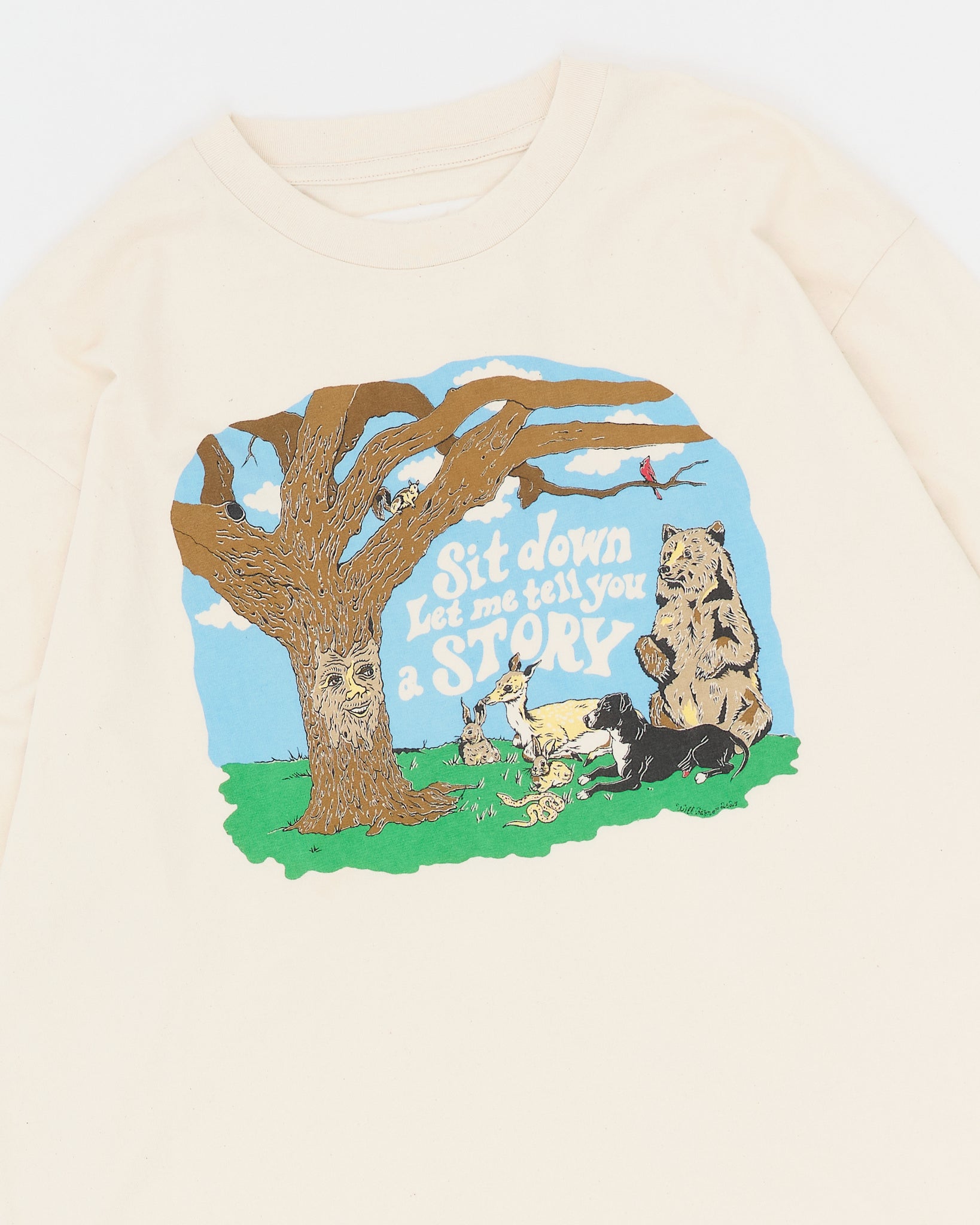 Grateful Tee LS - Ecru Tree Tales