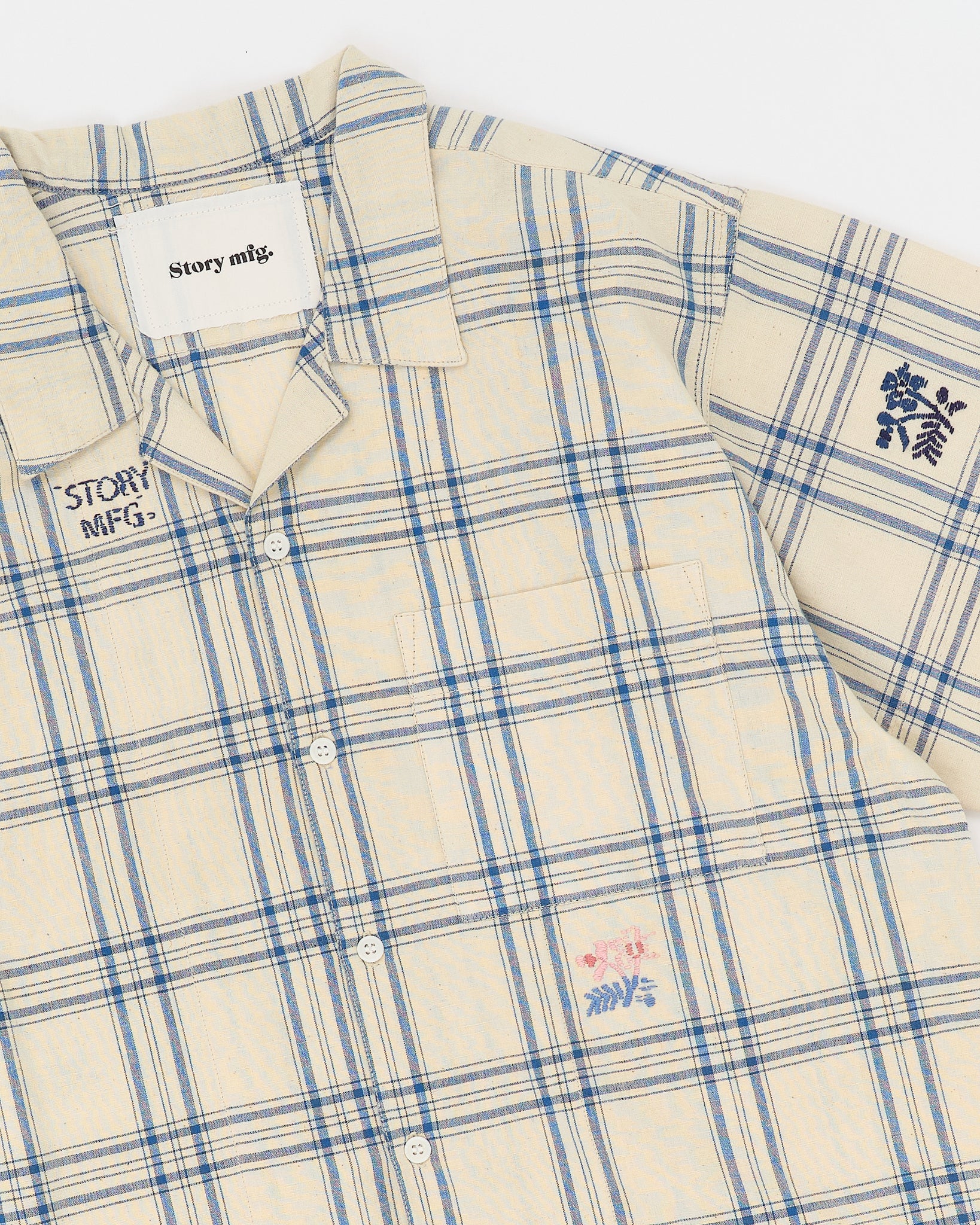 Greetings Shirt SS - French Gingham Interrupted