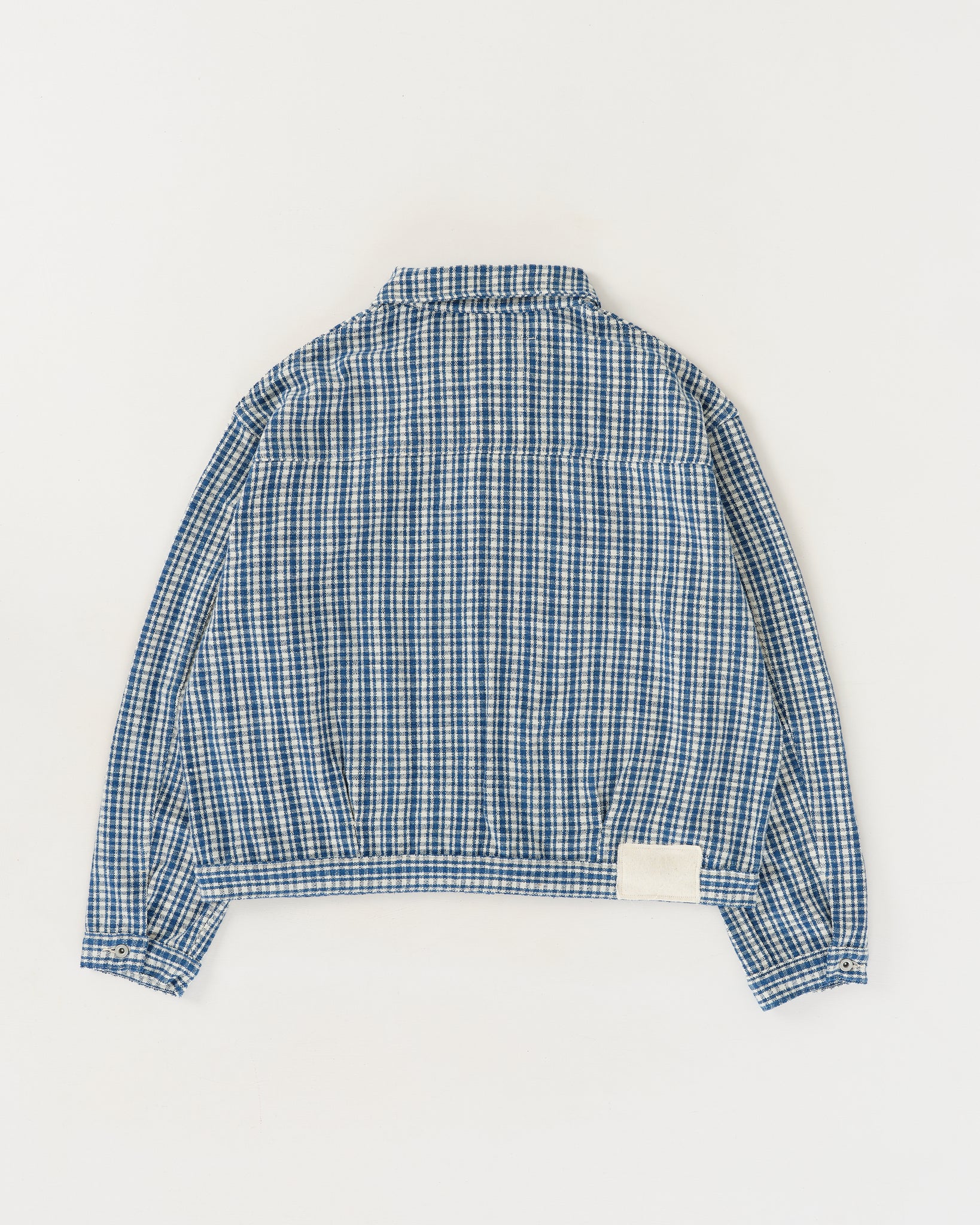 Sundae Jacket - Indigo Check Handloom