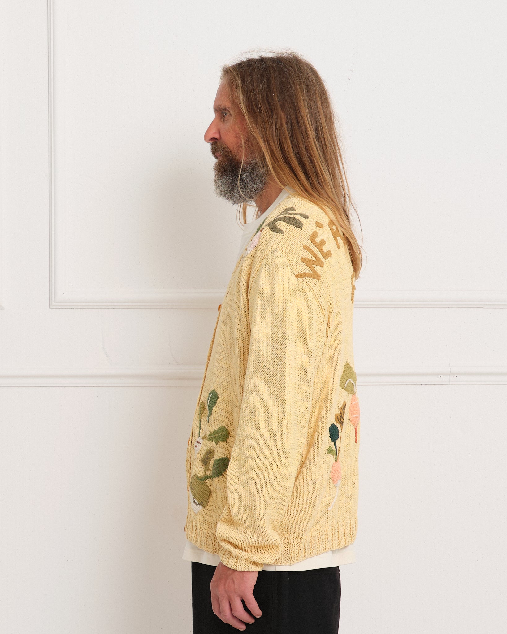 Twinsun Knit Cardigan - Yellow Rooting For You