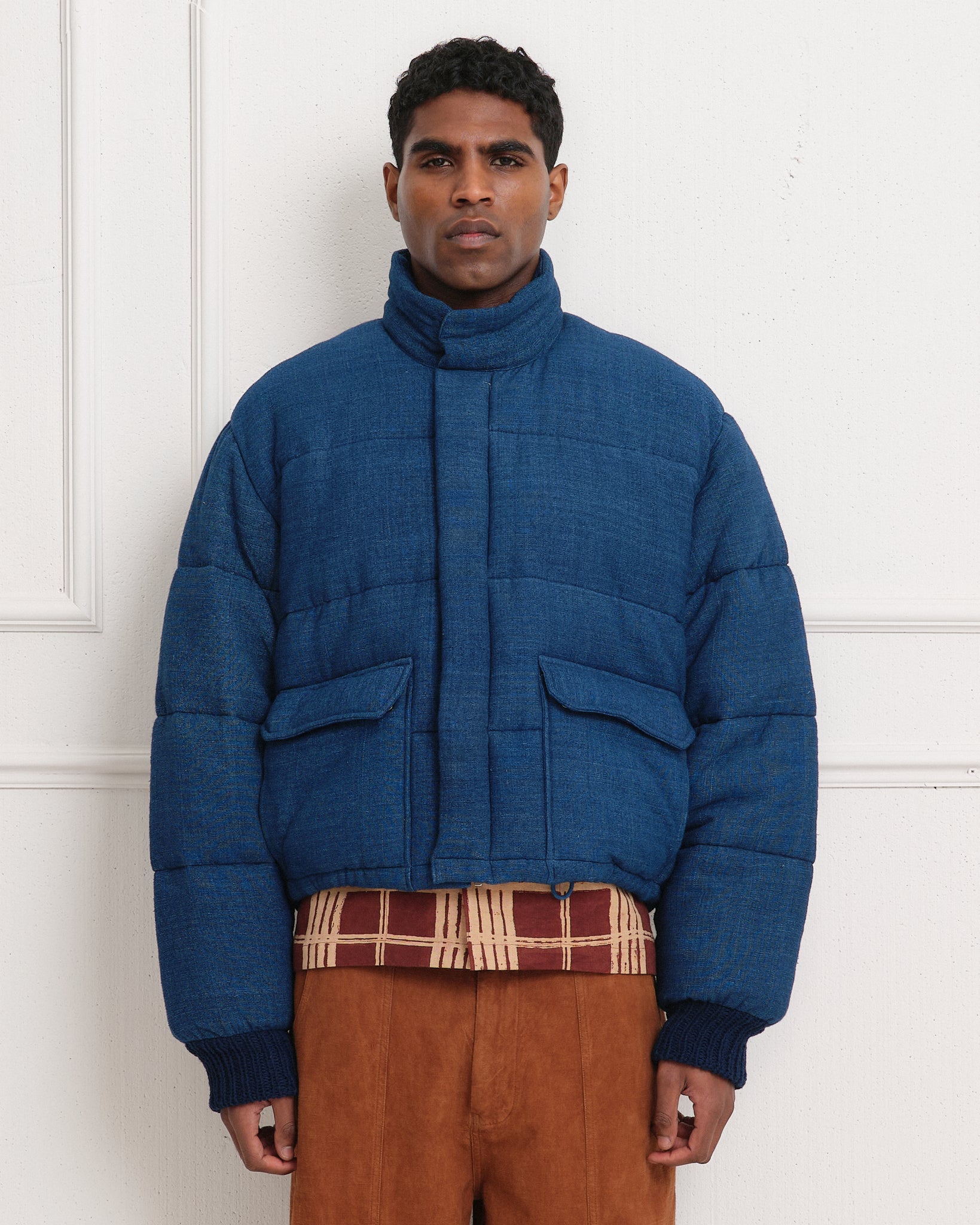 Yanam Jacket - Indigo Handloom